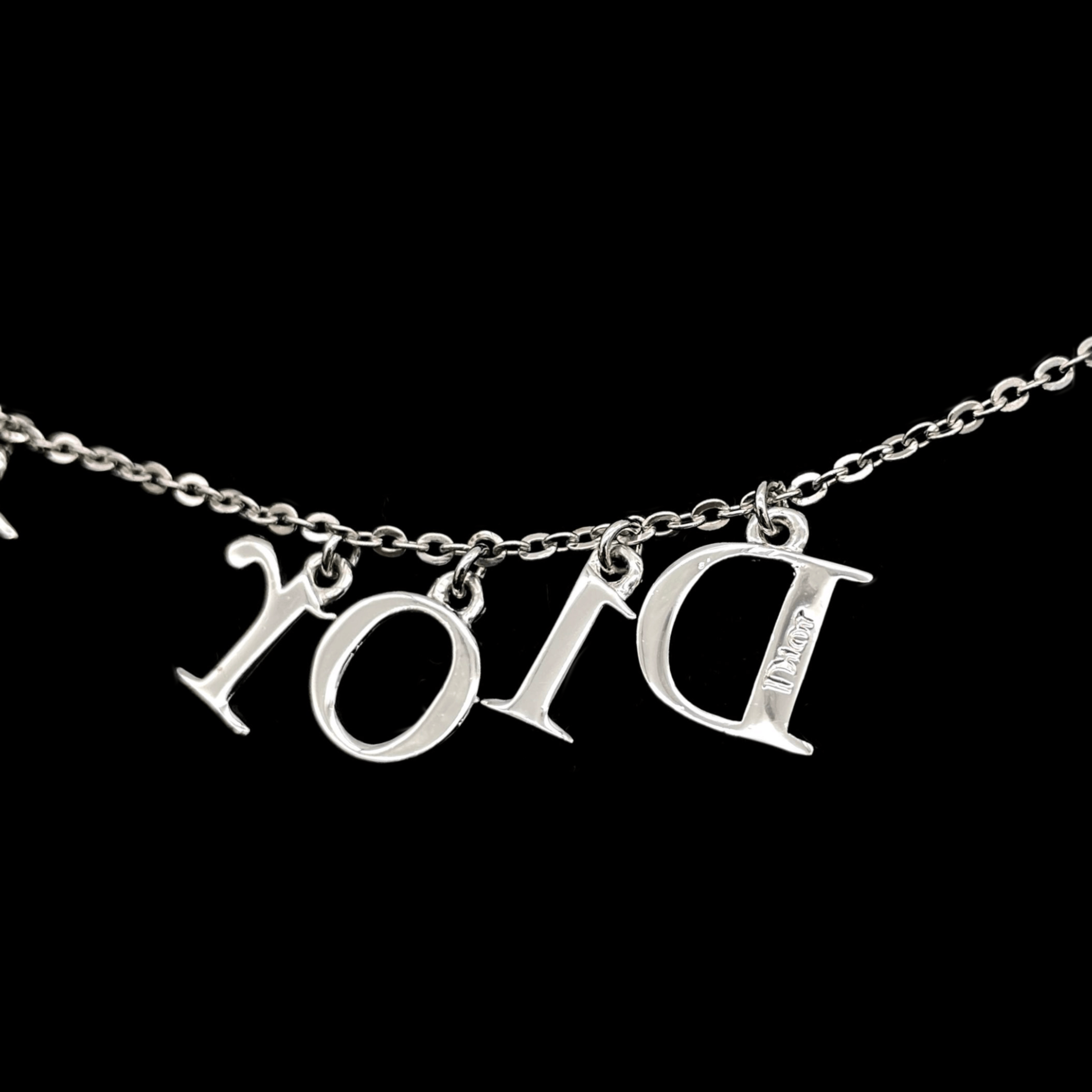 Dior Christian Dior D Ior Pendant X 3 Necklace Silver Size ONE SIZE - 10 Thumbnail