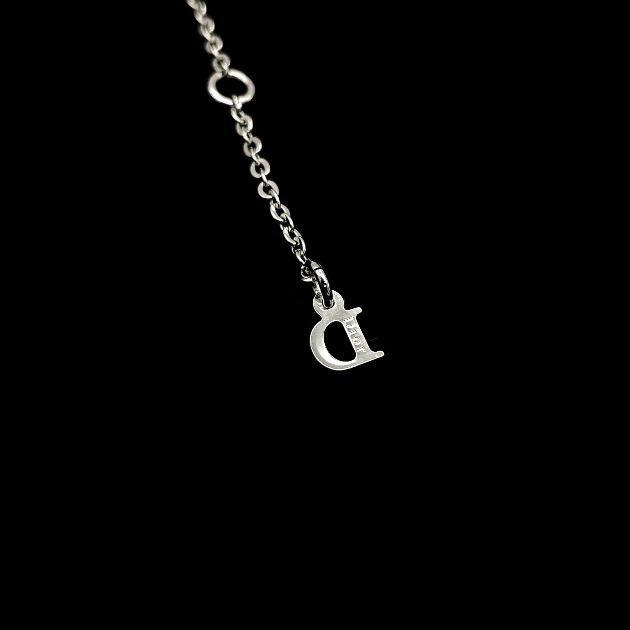Dior Christian Dior D Ior Pendant X 3 Necklace Silver Size ONE SIZE - 13 Thumbnail