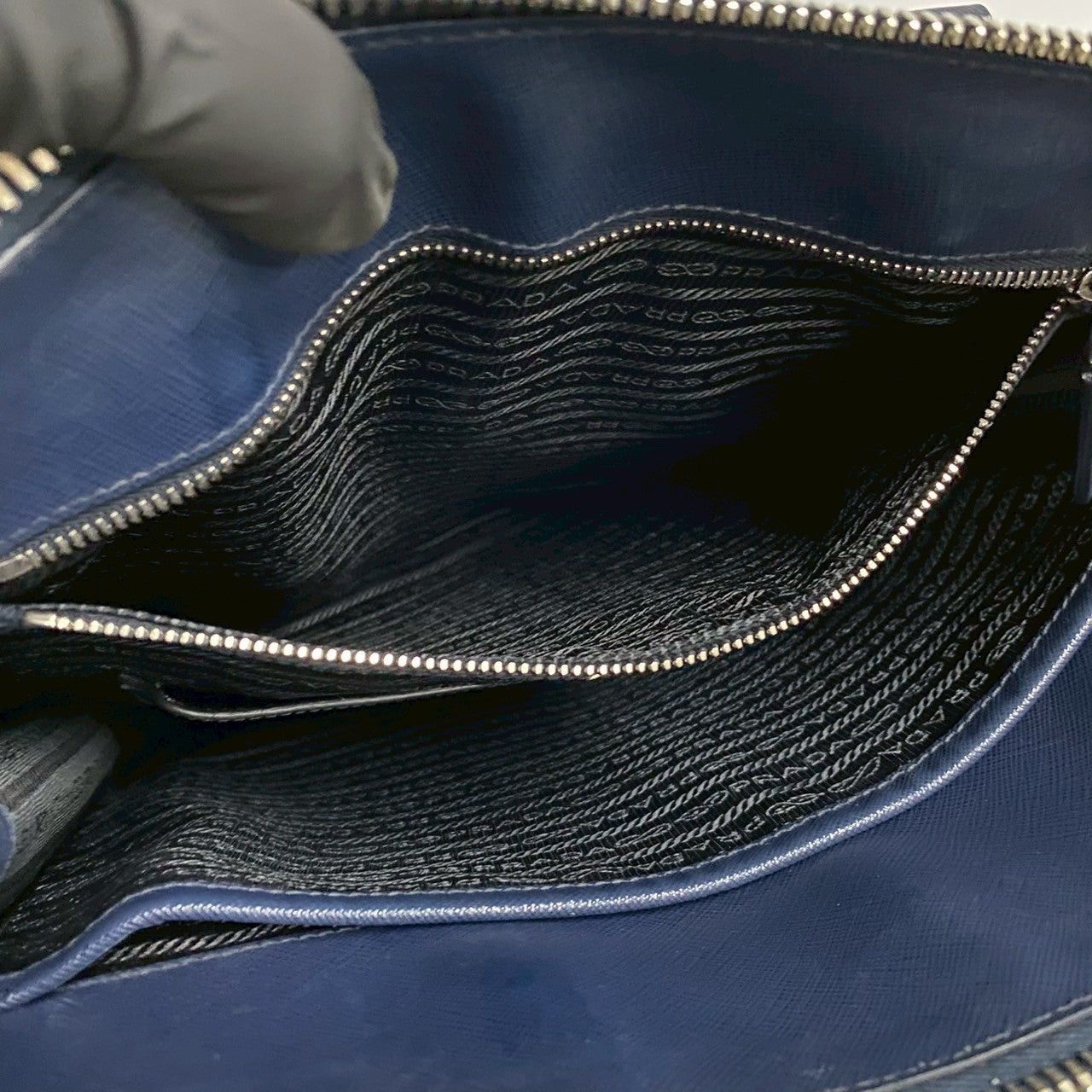 Prada Prada Handbag Blue Leather Size ONE SIZE - 9 Thumbnail