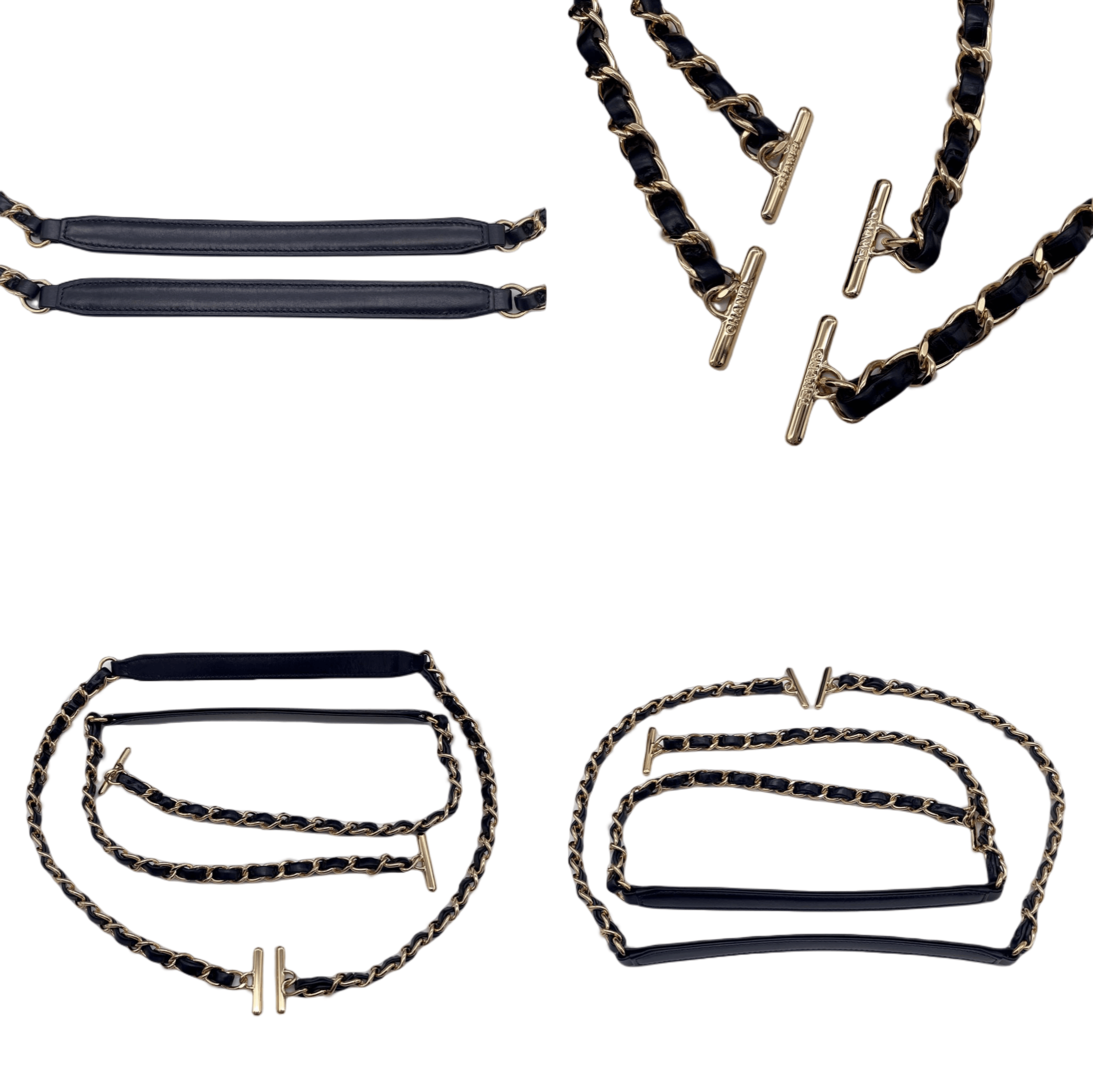 Chanel Chanel Matelassé Denim Cc Logo Pendant 2-Way Chain Shoulder Tote Bag Black &Amp; Gold Size ONE SIZE - 10 Thumbnail