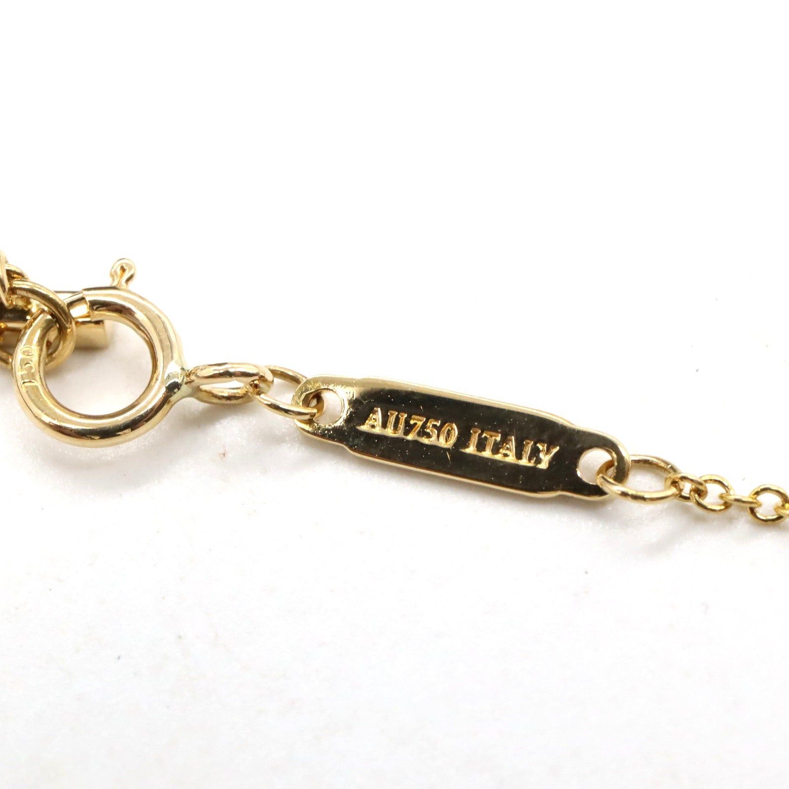 Tiffany & Co. Tiffany Co T Smile Mini Diamond Necklace K18 (Yellow Gold) Clear Size ONE SIZE - 4 Thumbnail