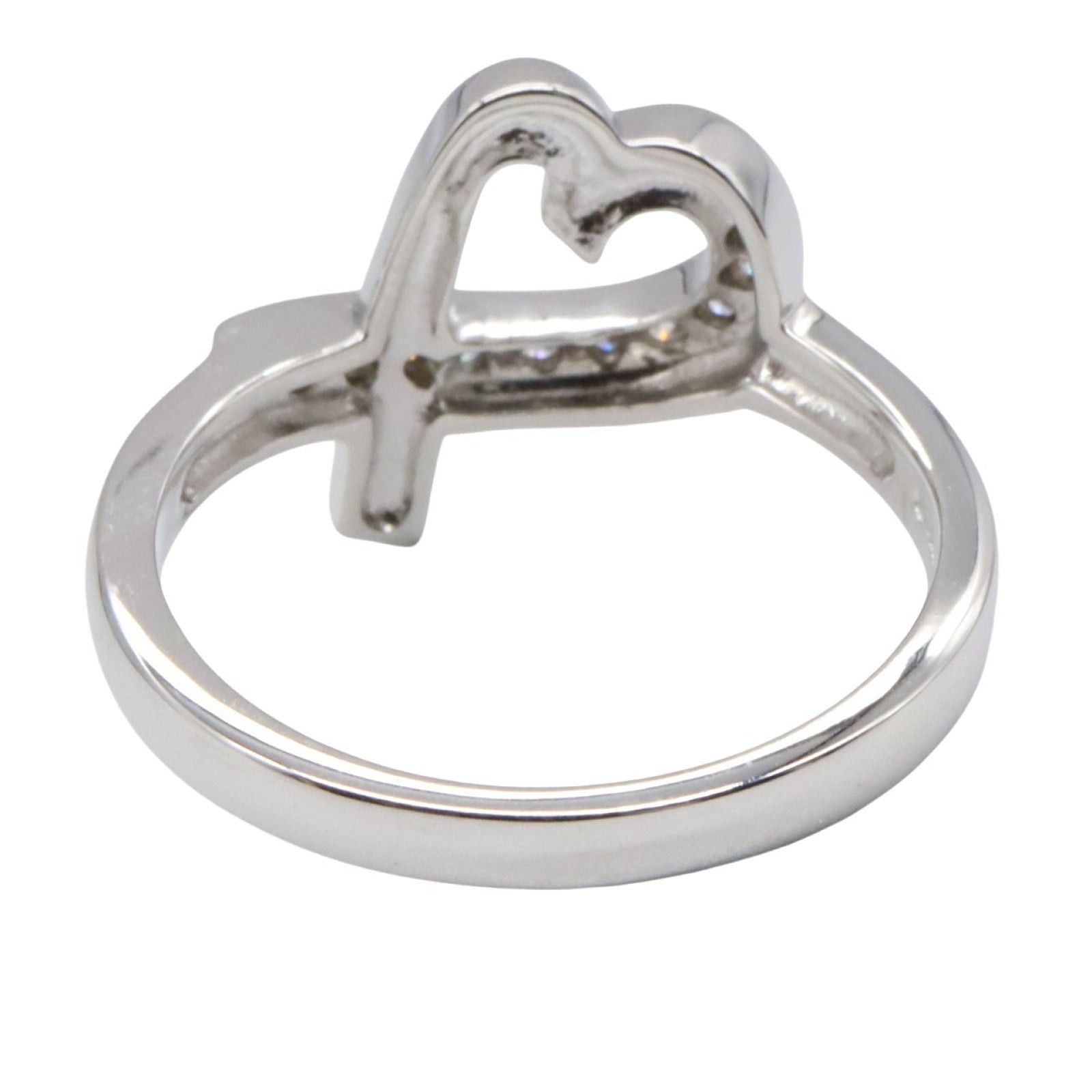 Tiffany & Co. Tiffany Co Loving Heart Diamond Ring K18Wg (White Gold) Clear Size ONE SIZE - 3 Thumbnail