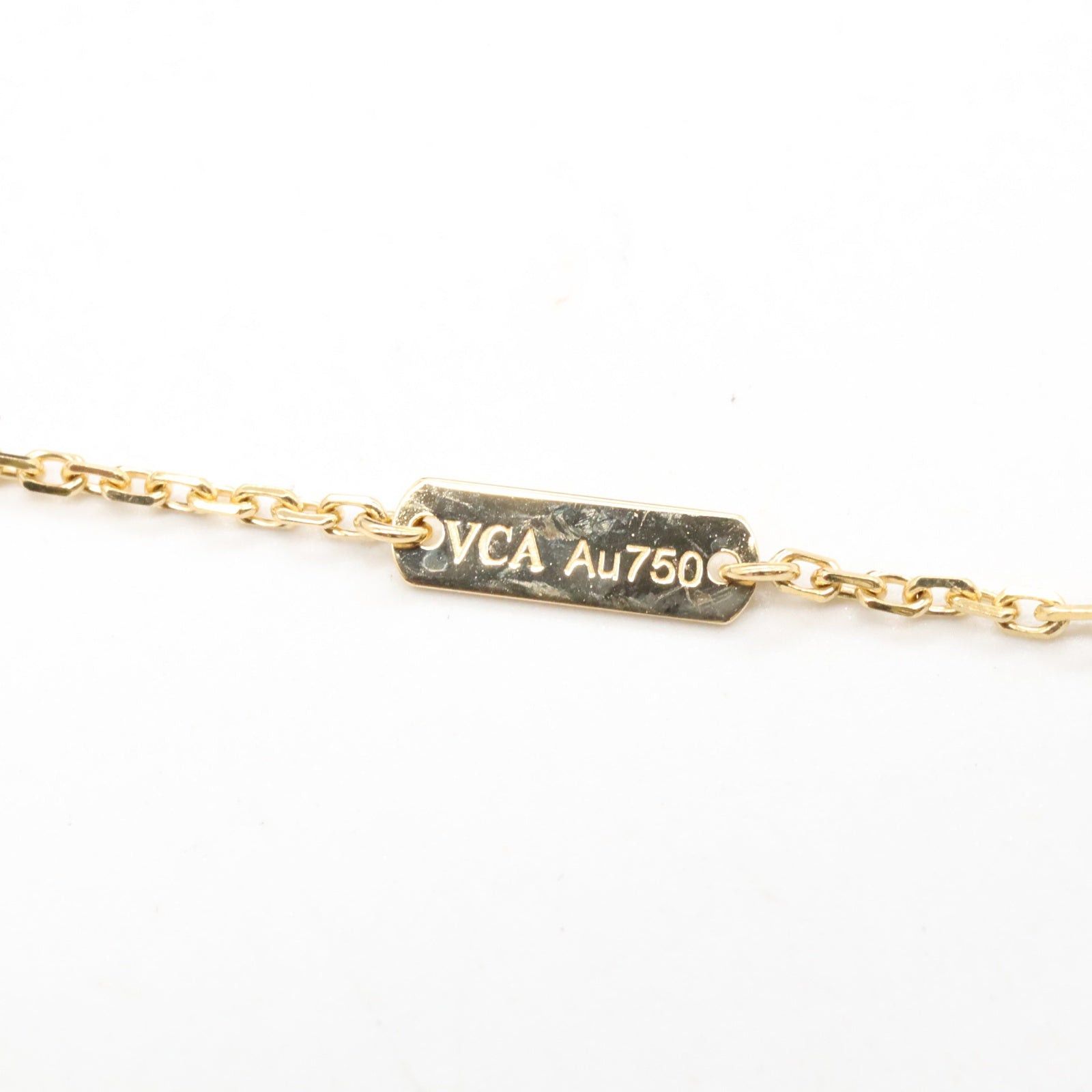 Van Cleef & Arpels Van Cleef Arpels Alhambra Necklace Mother Of Pearl K18 (Yellow Gold) White Size ONE SIZE - 4 Thumbnail