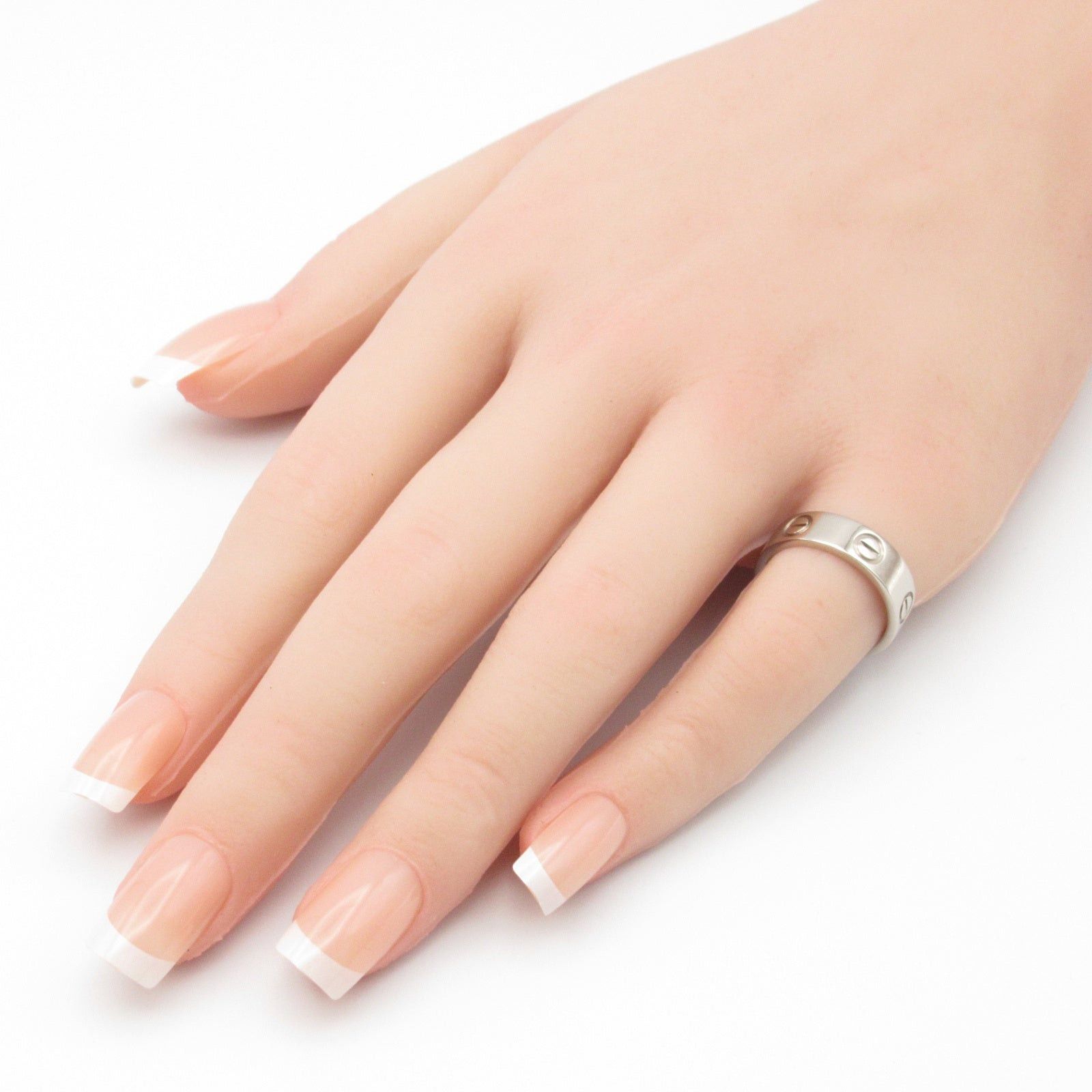 Cartier Cartier Love Ring K18Wg (White Gold) Silver Size ONE SIZE - 8 Thumbnail