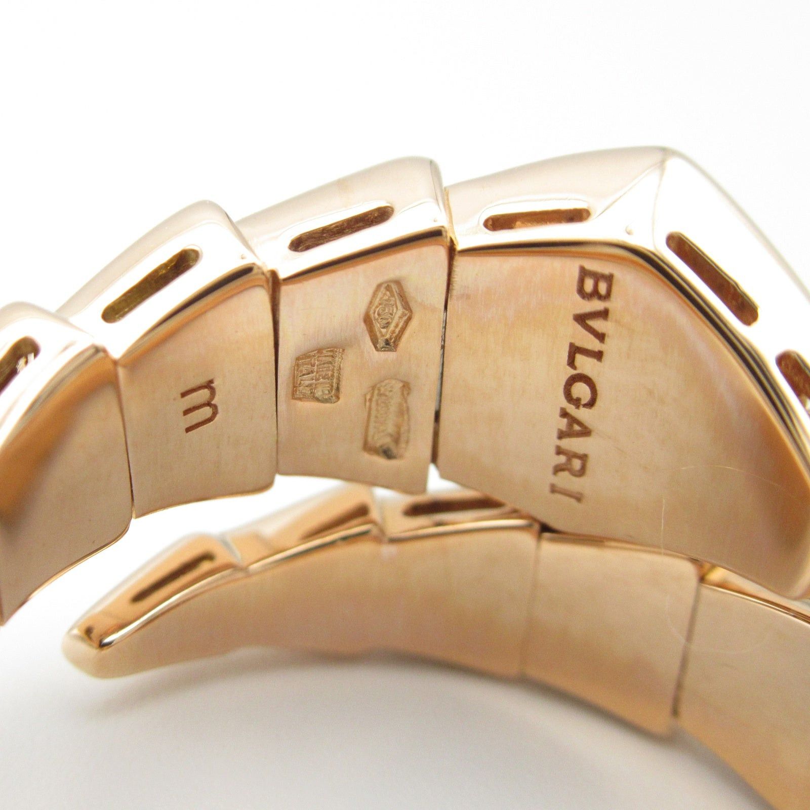 Bvlgari Bvlgari Serpenti Diamond Ring K18Pg (Pink Gold) Clear Size ONE SIZE - 4 Thumbnail