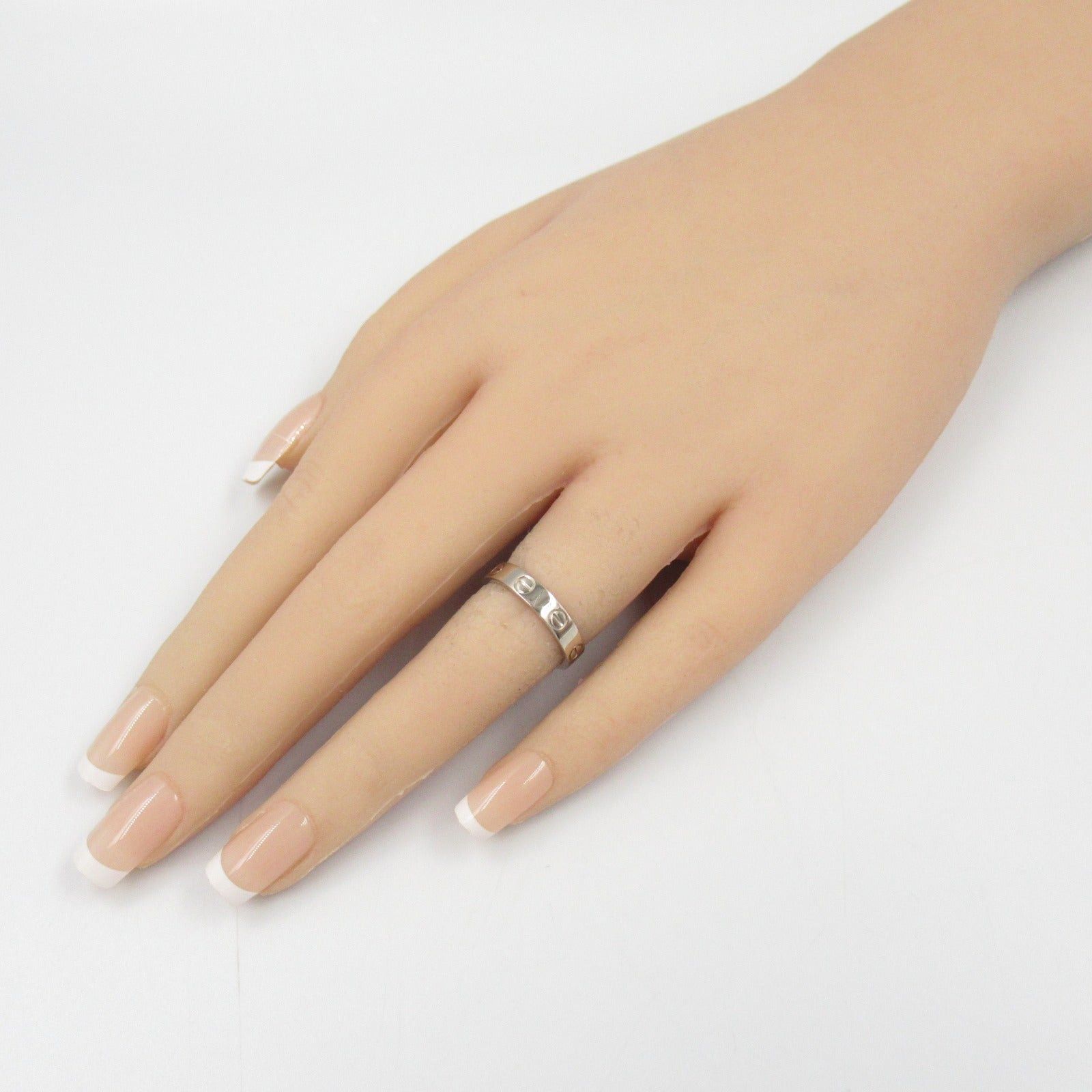 Cartier Cartier Mini Love Ring K18Wg (White Gold) Silver Size ONE SIZE - 7 Thumbnail