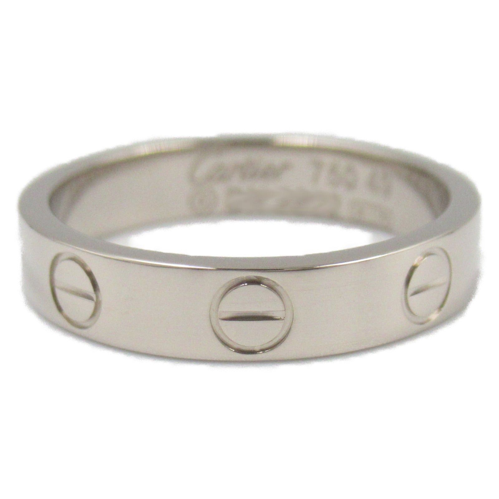 Cartier Cartier Mini Love Ring K18Wg (White Gold) Silver Size ONE SIZE - 2 Thumbnail