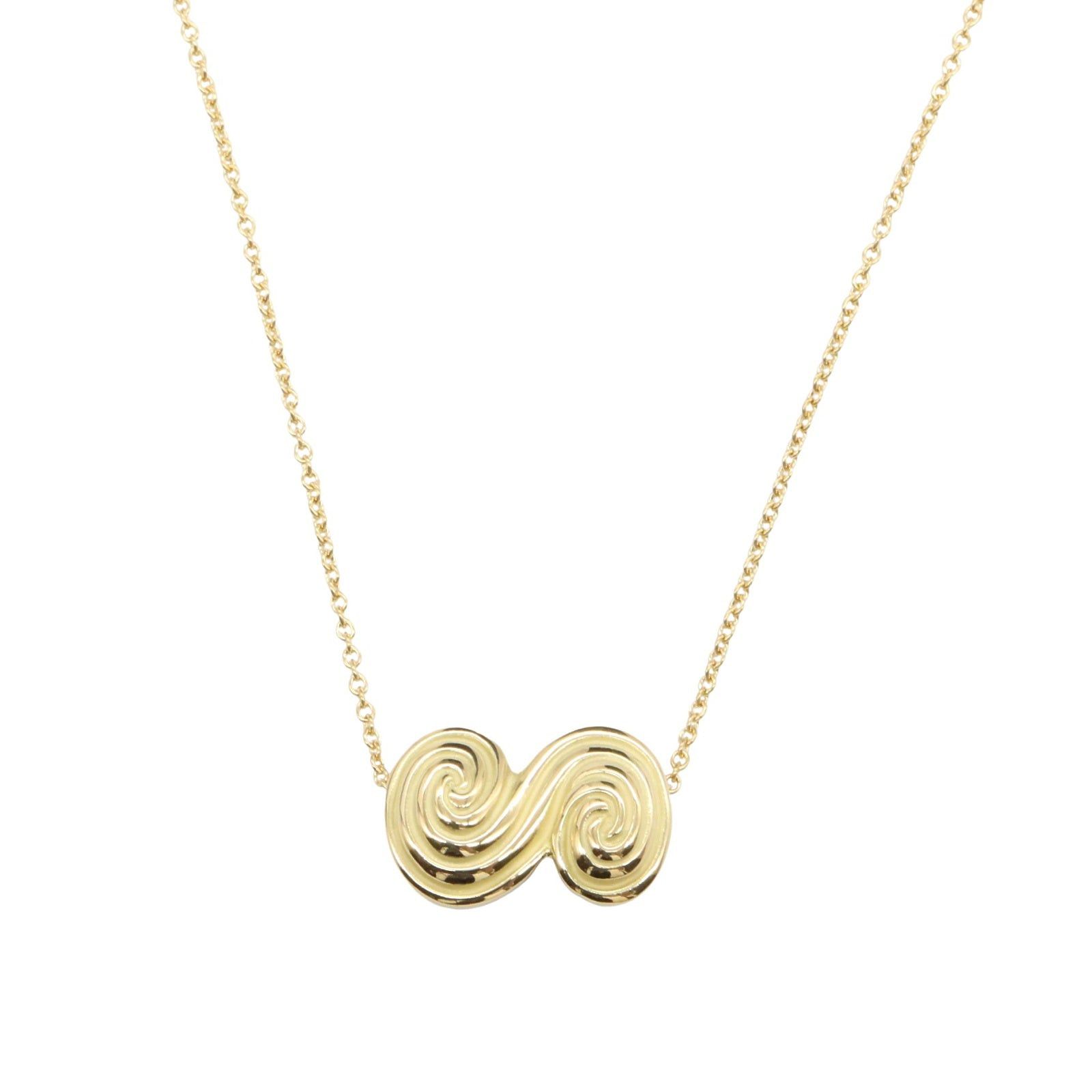 Tiffany & Co. Tiffany Co Swirl Necklace K18 (Yellow Gold) Gold Size ONE SIZE - 2 Thumbnail