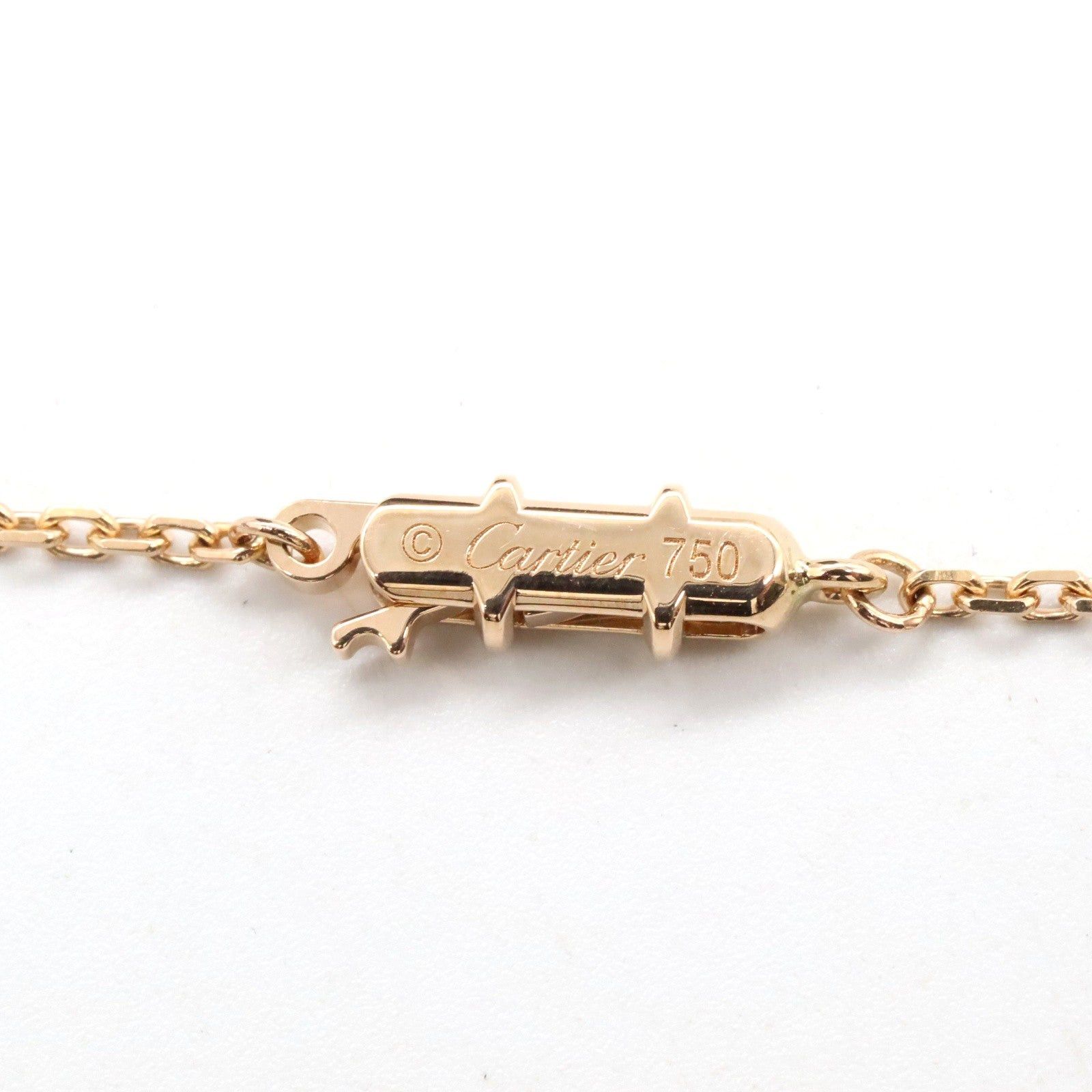 Cartier Cartier C Heart Diamond Necklace K18Pg (Pink Gold) Clear Size ONE SIZE - 4 Thumbnail