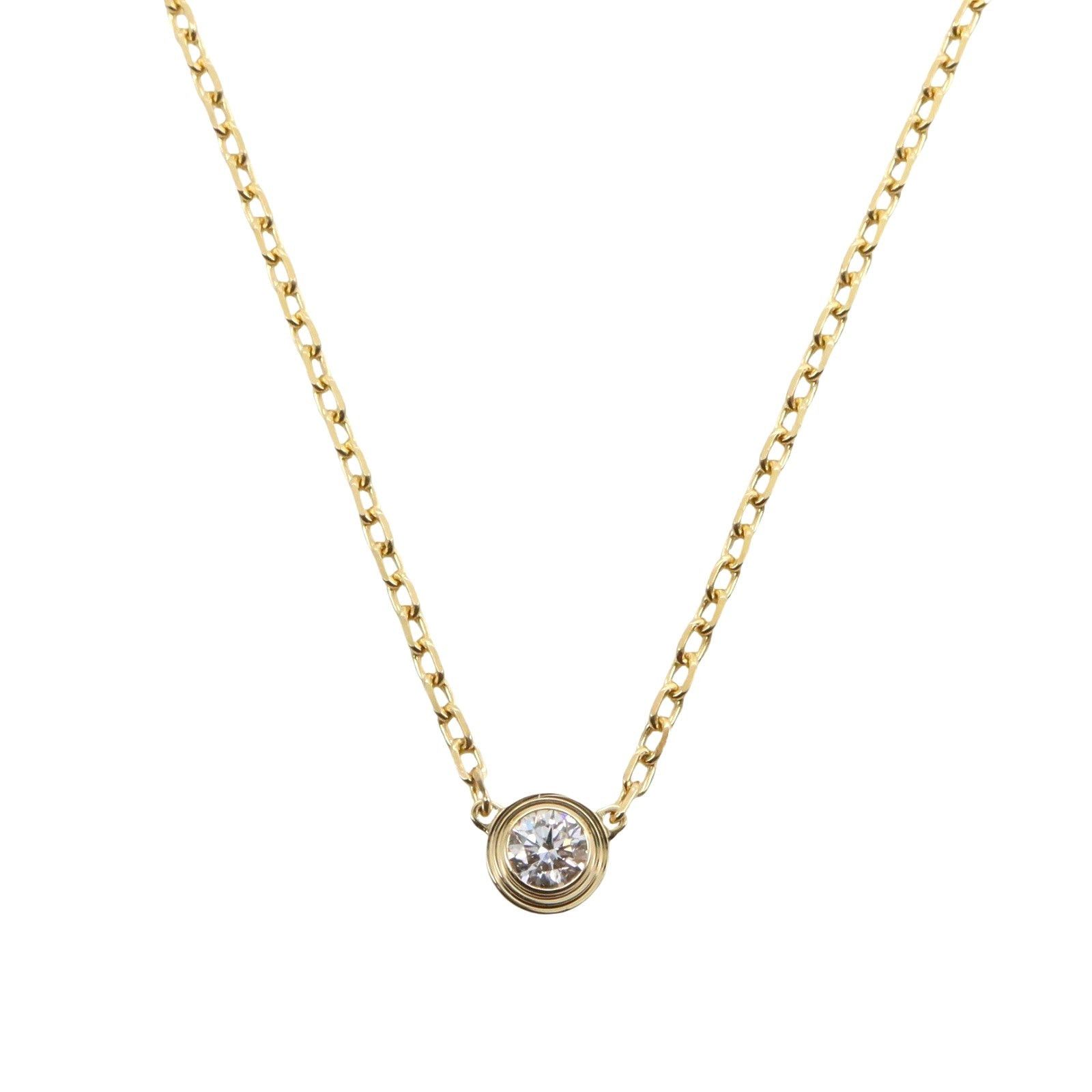 Cartier Cartier Damour Sm Necklace K18 (Yellow Gold) Diamond Clear Size ONE SIZE - 2 Thumbnail