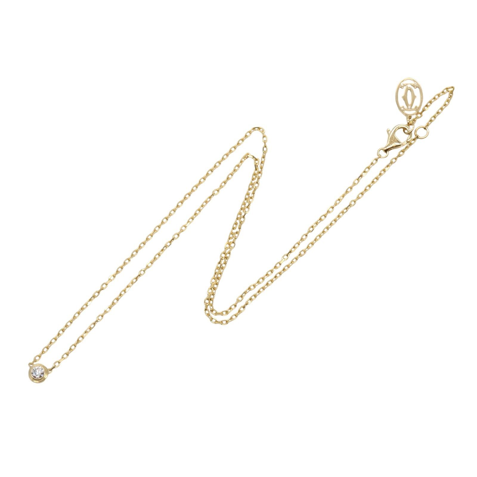 Cartier Cartier Damour Sm Necklace K18 (Yellow Gold) Diamond Clear Size ONE SIZE - 3 Thumbnail