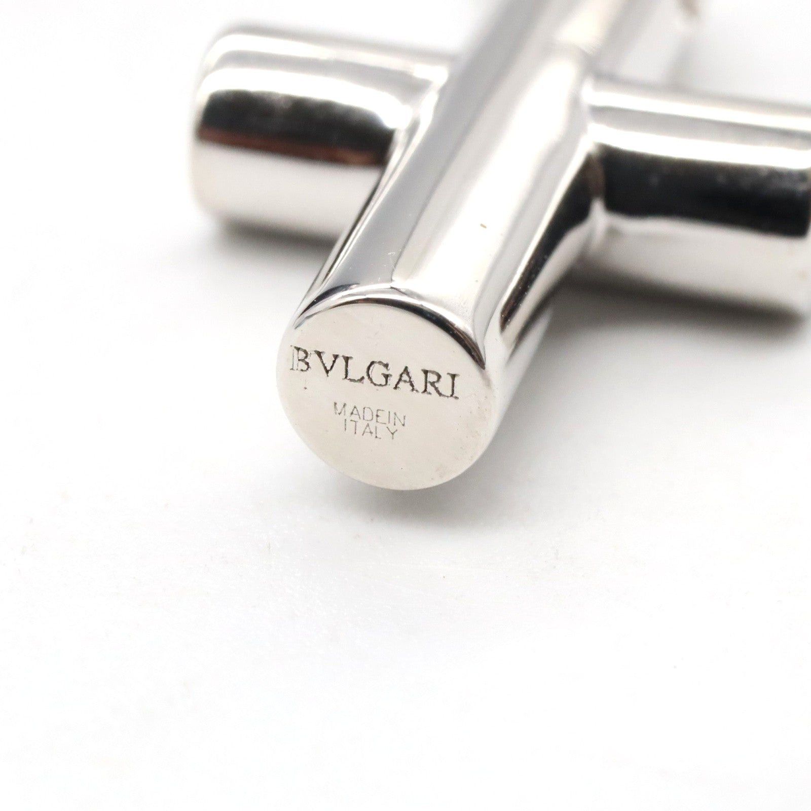 Bvlgari Bvlgari Latin Cross Necklace K18Wg (White Gold) Silver Size ONE SIZE - 5 Thumbnail