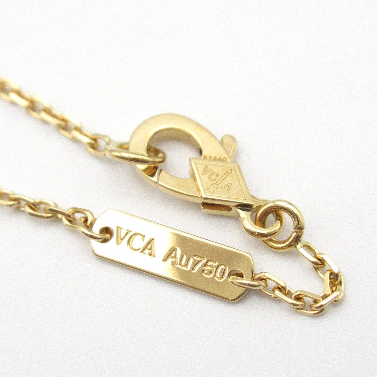 Van Cleef & Arpels Van Cleef Arpels Alhambra Mother Of Pearl Necklace K18 (Yellow Gold) White Size ONE SIZE - 4 Thumbnail