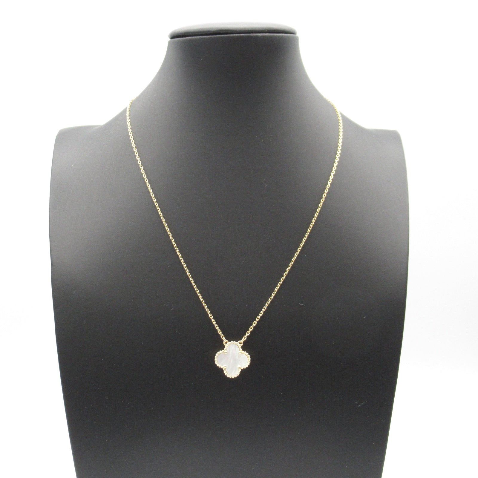 Van Cleef & Arpels Van Cleef Arpels Alhambra Mother Of Pearl Necklace K18 (Yellow Gold) White Size ONE SIZE - 6 Thumbnail