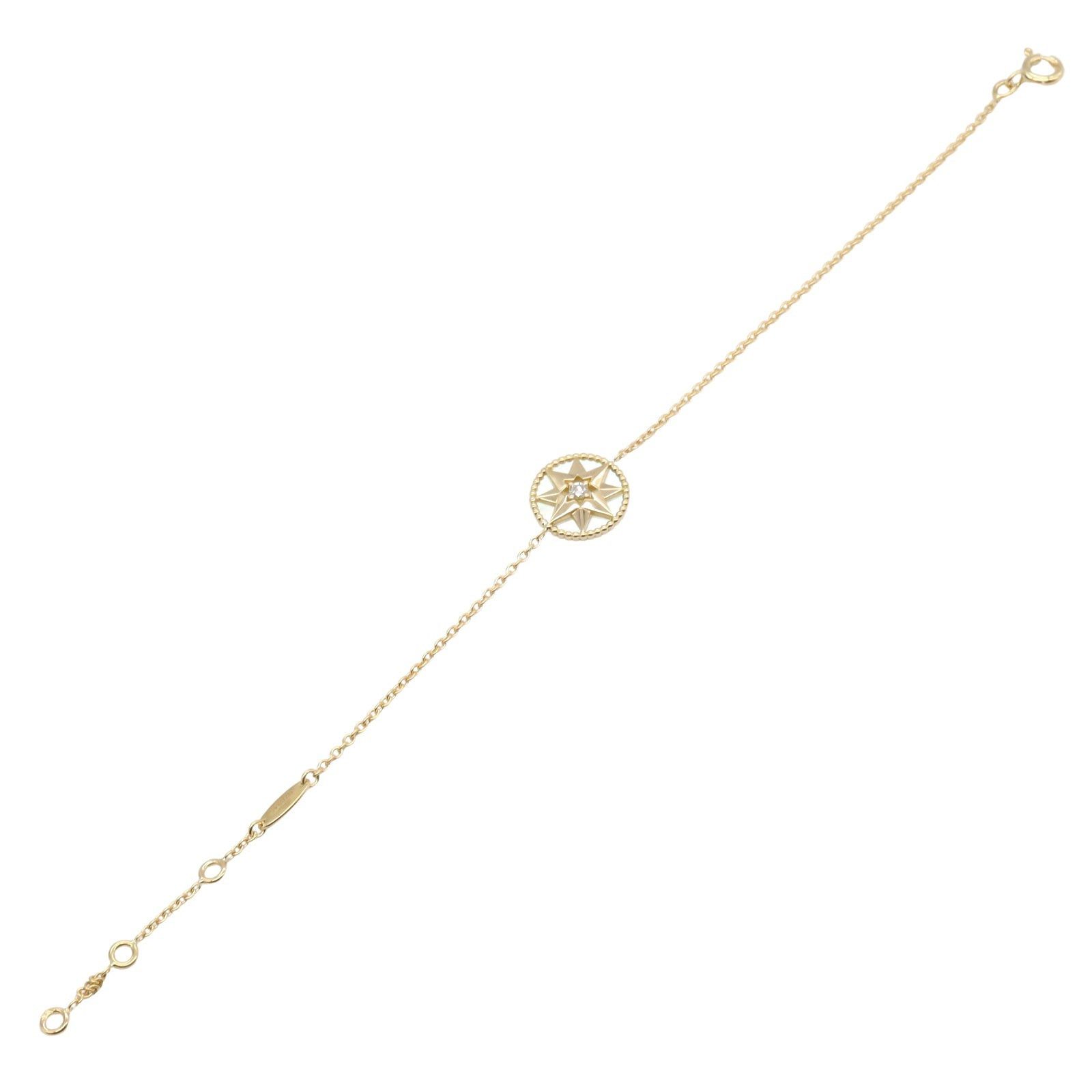 Dior Dior Rose Thevan Mother Of Pearl Bracelet K18 (Yellow Gold) Diamond Clear White Size ONE SIZE - 3 Thumbnail
