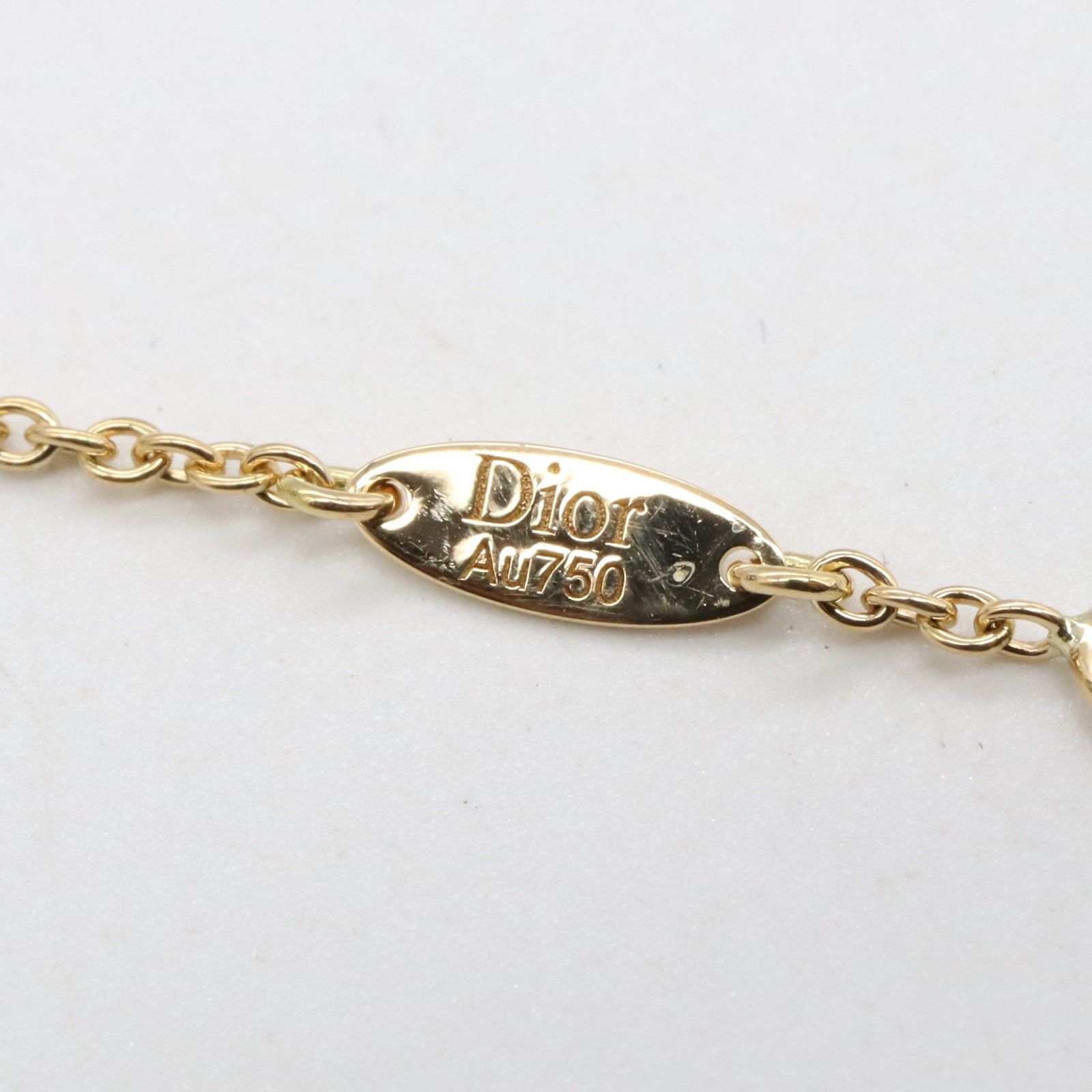 Dior Dior Rose Thevan Mother Of Pearl Bracelet K18 (Yellow Gold) Diamond Clear White Size ONE SIZE - 4 Thumbnail