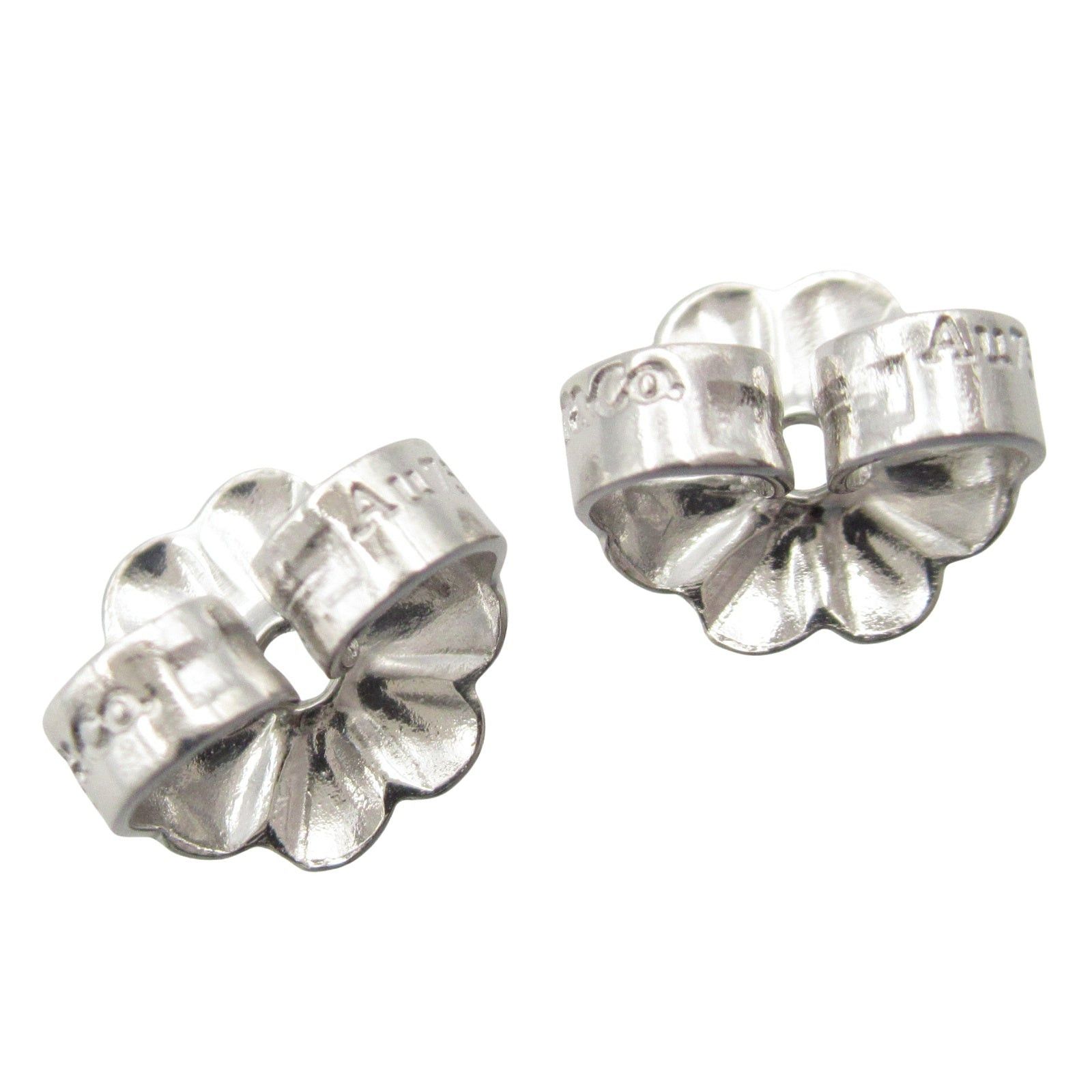 Tiffany & Co. Tiffany Co T-Smile Earrings K18Wg (White Gold) Silver Size ONE SIZE - 5 Thumbnail