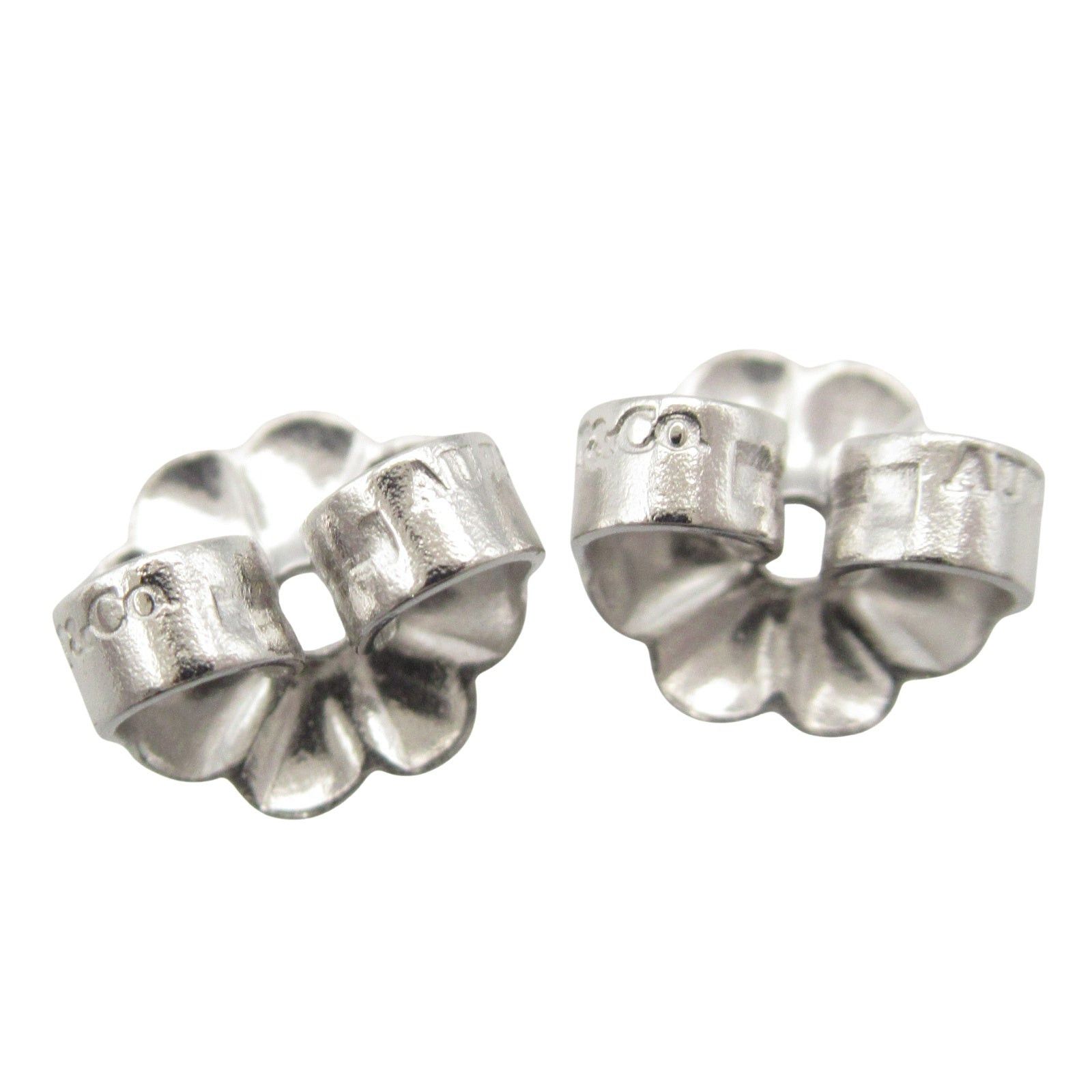 Tiffany & Co. Tiffany Co T-Smile Earrings K18Wg (White Gold) Silver Size ONE SIZE - 5 Thumbnail