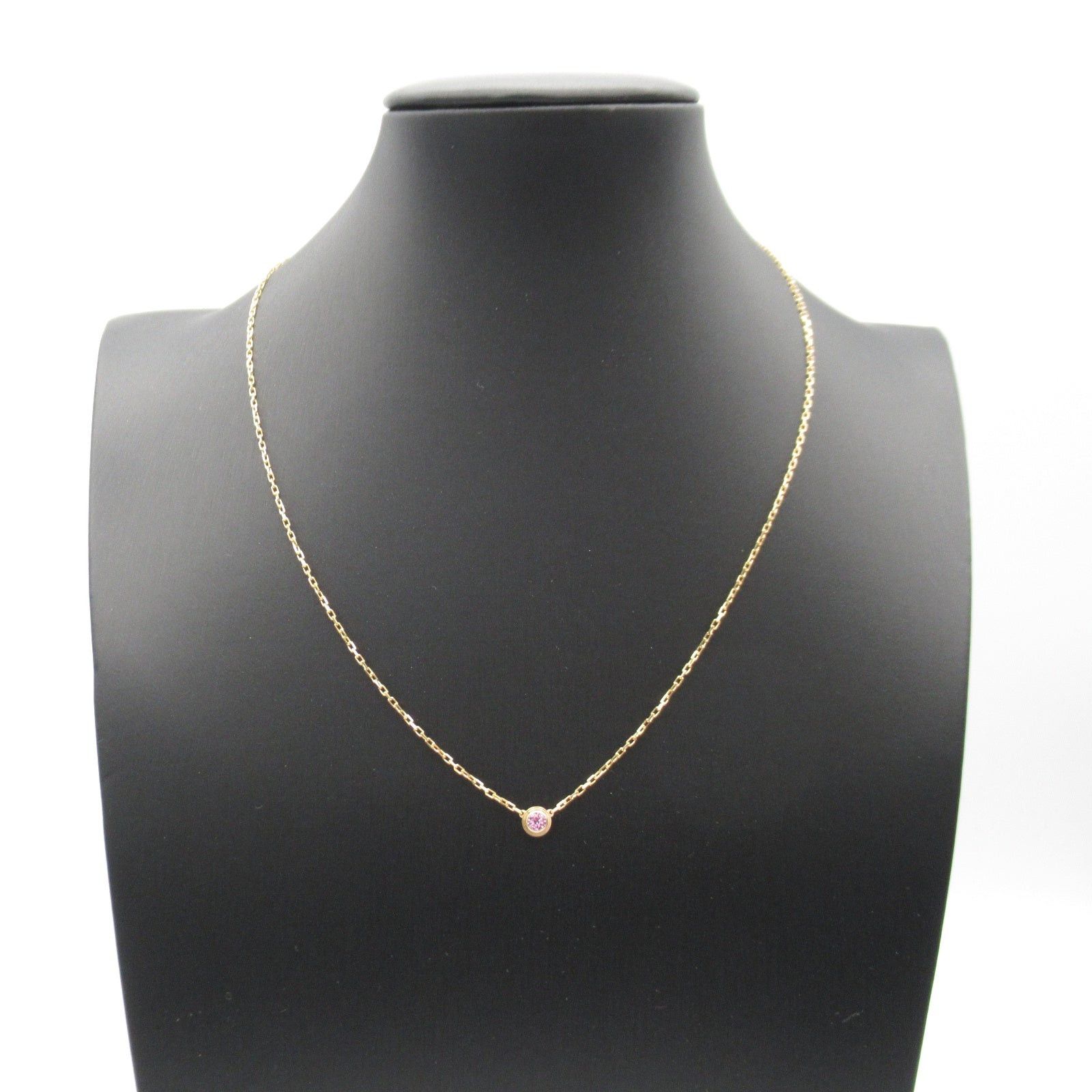 Cartier Cartier Damour Pink Sapphire Necklace K18 (Yellow Gold) Size ONE SIZE - 6 Thumbnail