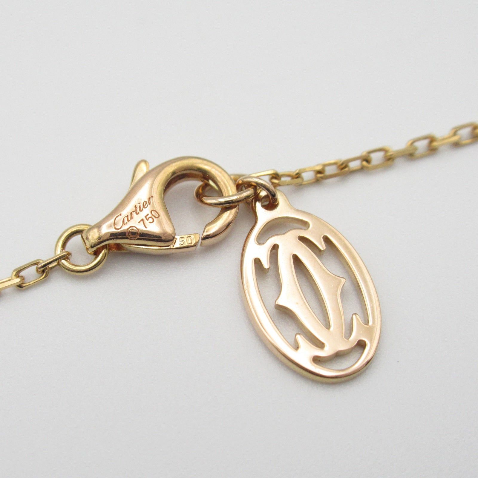Cartier Cartier Damour Pink Sapphire Necklace K18 (Yellow Gold) Size ONE SIZE - 4 Thumbnail