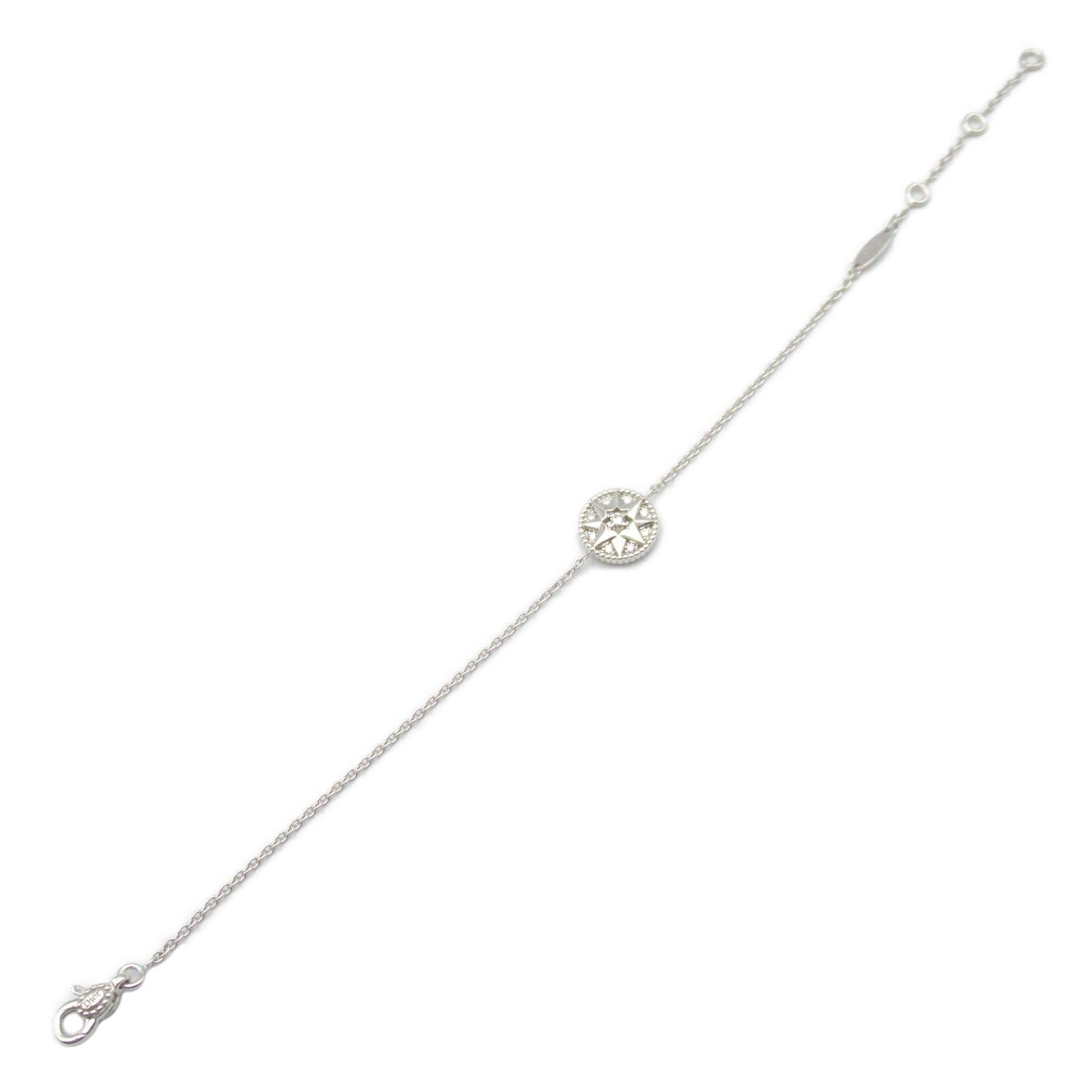 Dior Dior Rose De Vanity Medallion Bracelet K18Wg (White Gold) Diamond Clear Size ONE SIZE - 3 Thumbnail