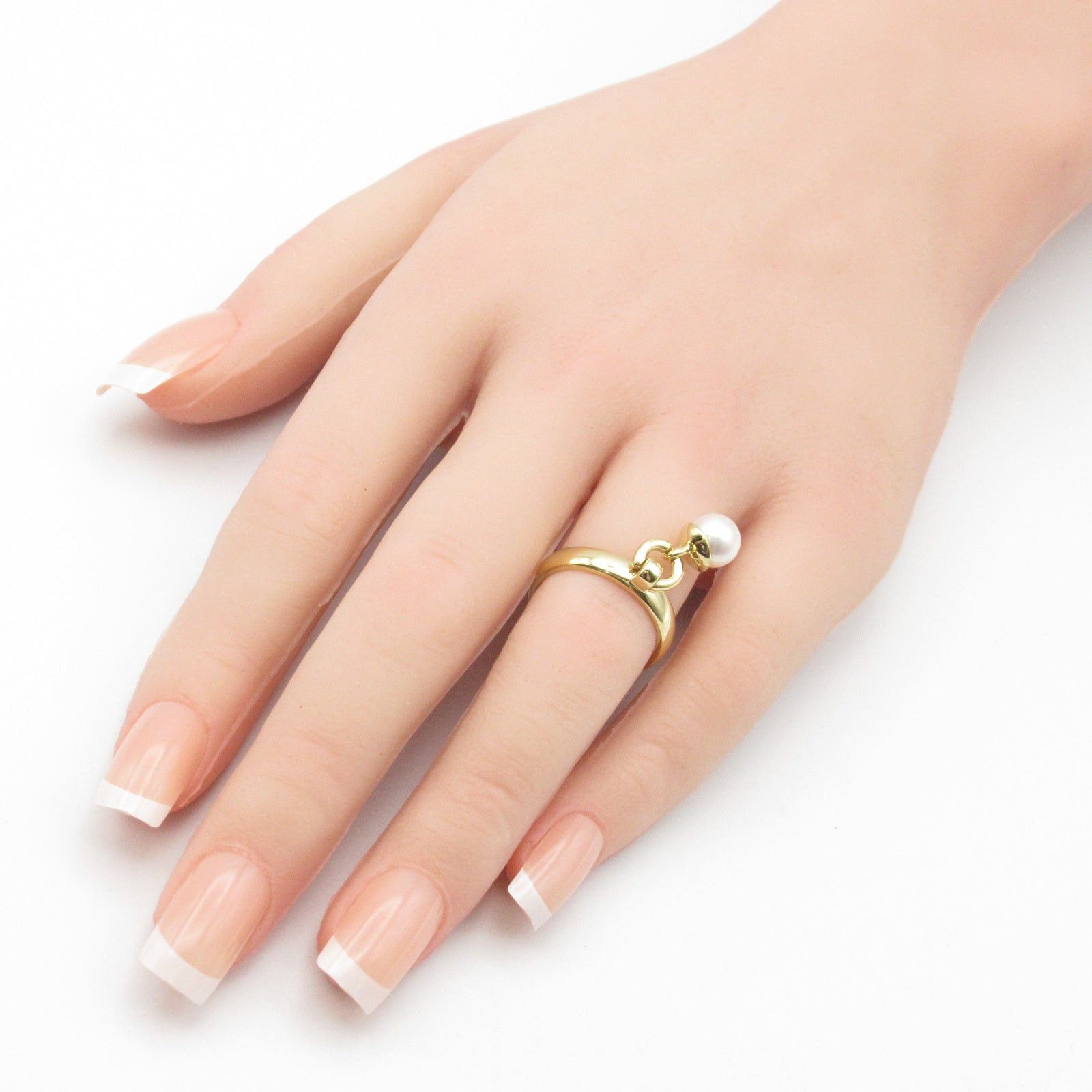 Tiffany & Co. Tiffany Co Pearl Ring K18 (Yellow Gold) White Size ONE SIZE - 8 Thumbnail