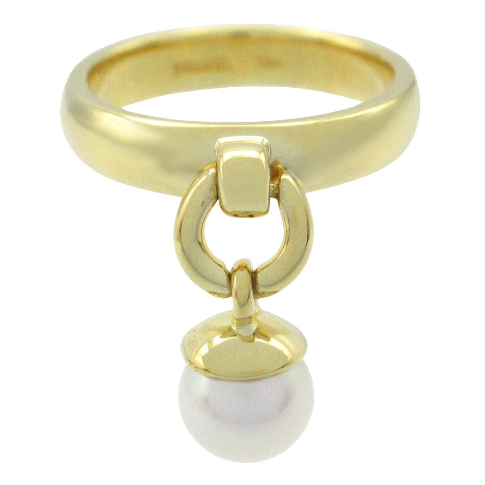 Tiffany & Co. Tiffany Co Pearl Ring K18 (Yellow Gold) White Size ONE SIZE - 2 Thumbnail