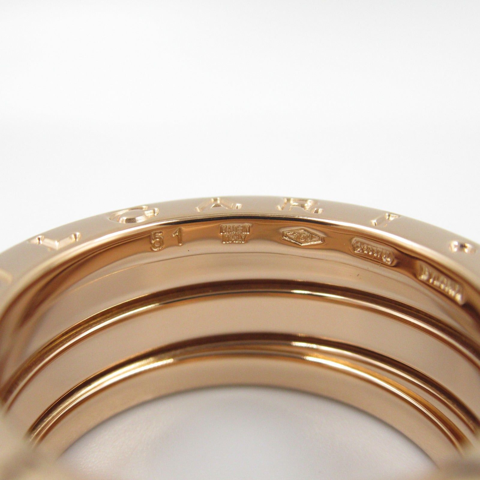 Bvlgari Bvlgari B Zero One Ring 2 Belt K18Pg (Pink Gold) Gold Size ONE SIZE - 4 Thumbnail