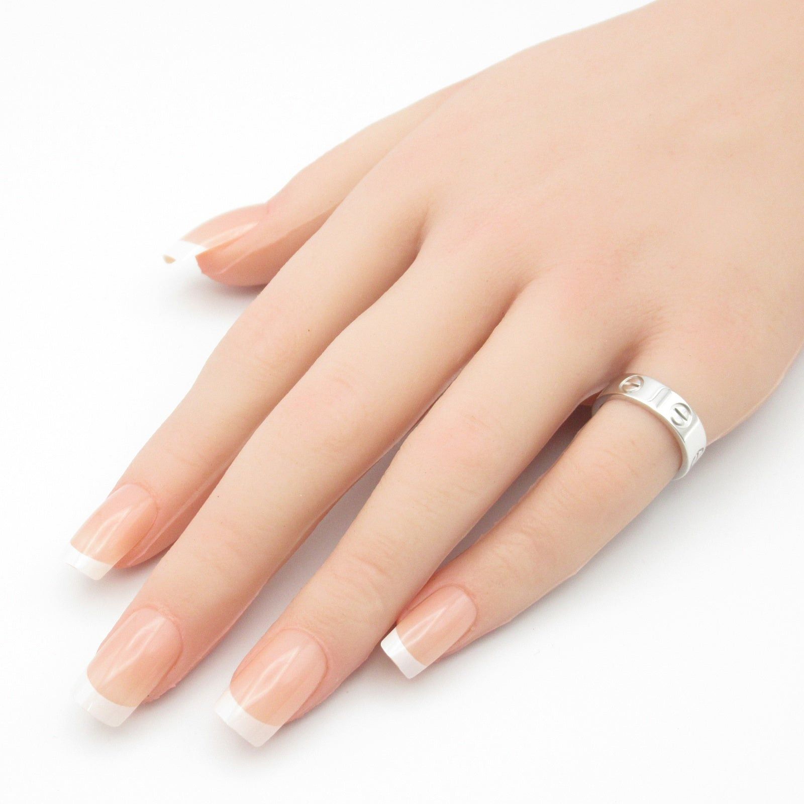 Cartier Cartier Love Ring K18Wg (White Gold) Silver Size ONE SIZE - 8 Thumbnail