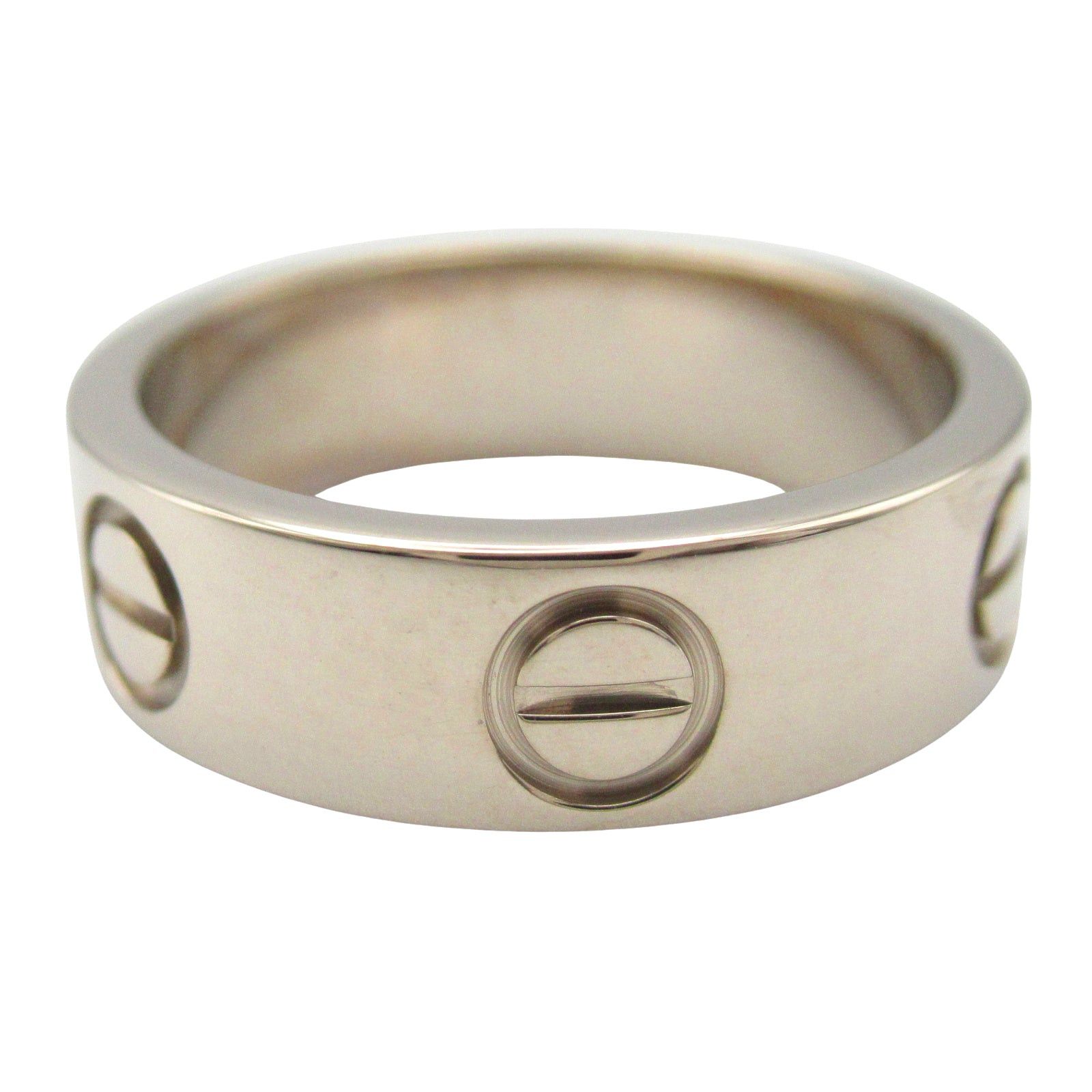 Cartier Cartier Love Ring K18Wg (White Gold) Silver Size ONE SIZE - 3 Thumbnail