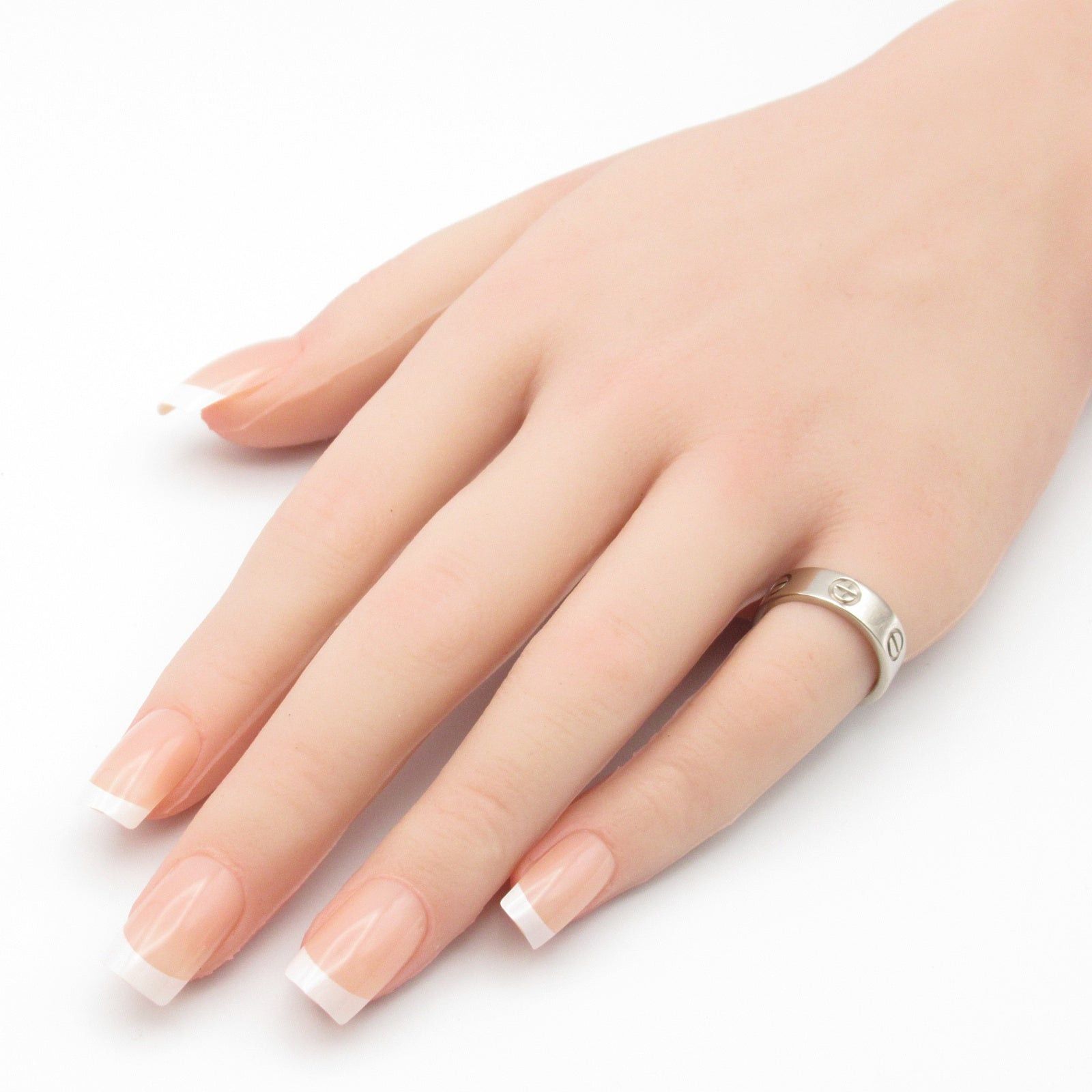Cartier Cartier Love Ring K18Wg (White Gold) Silver Size ONE SIZE - 8 Thumbnail