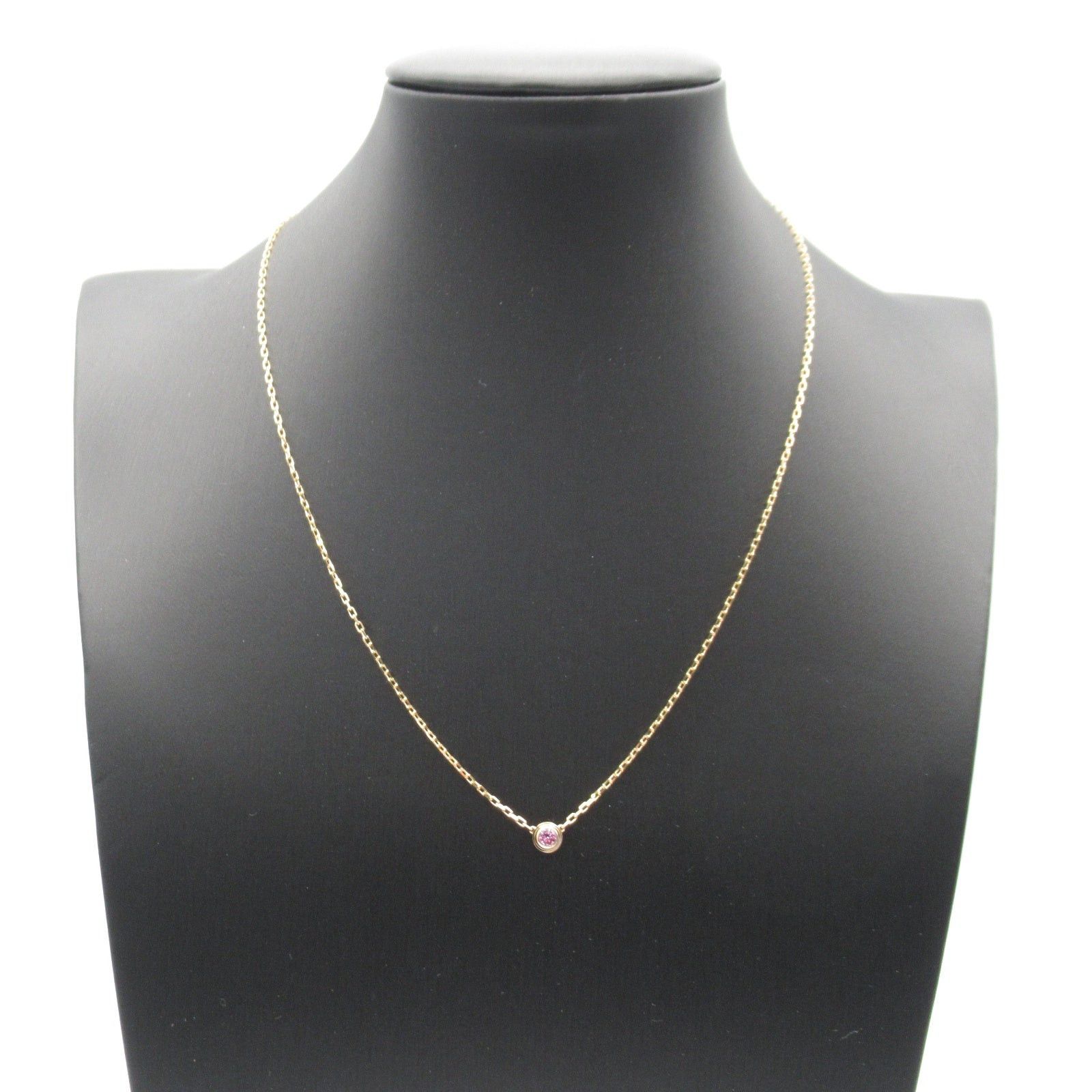 Cartier Cartier Damour Pink Sapphire Necklace K18Pg (Pink Gold) Size ONE SIZE - 6 Thumbnail