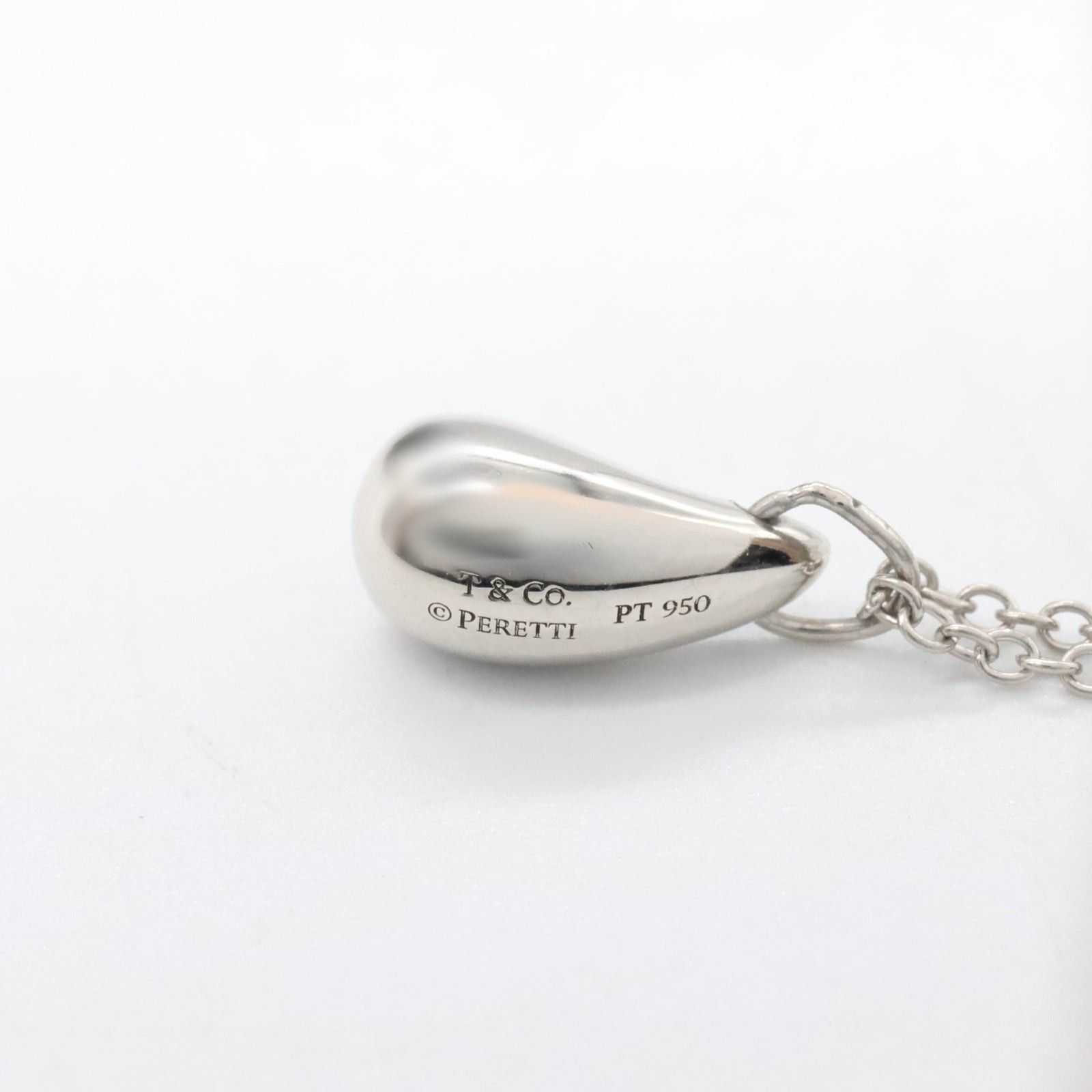 Tiffany & Co. Tiffany Co Teardrop Mini Necklace Pt950 Platinum Silver Size ONE SIZE - 6 Thumbnail