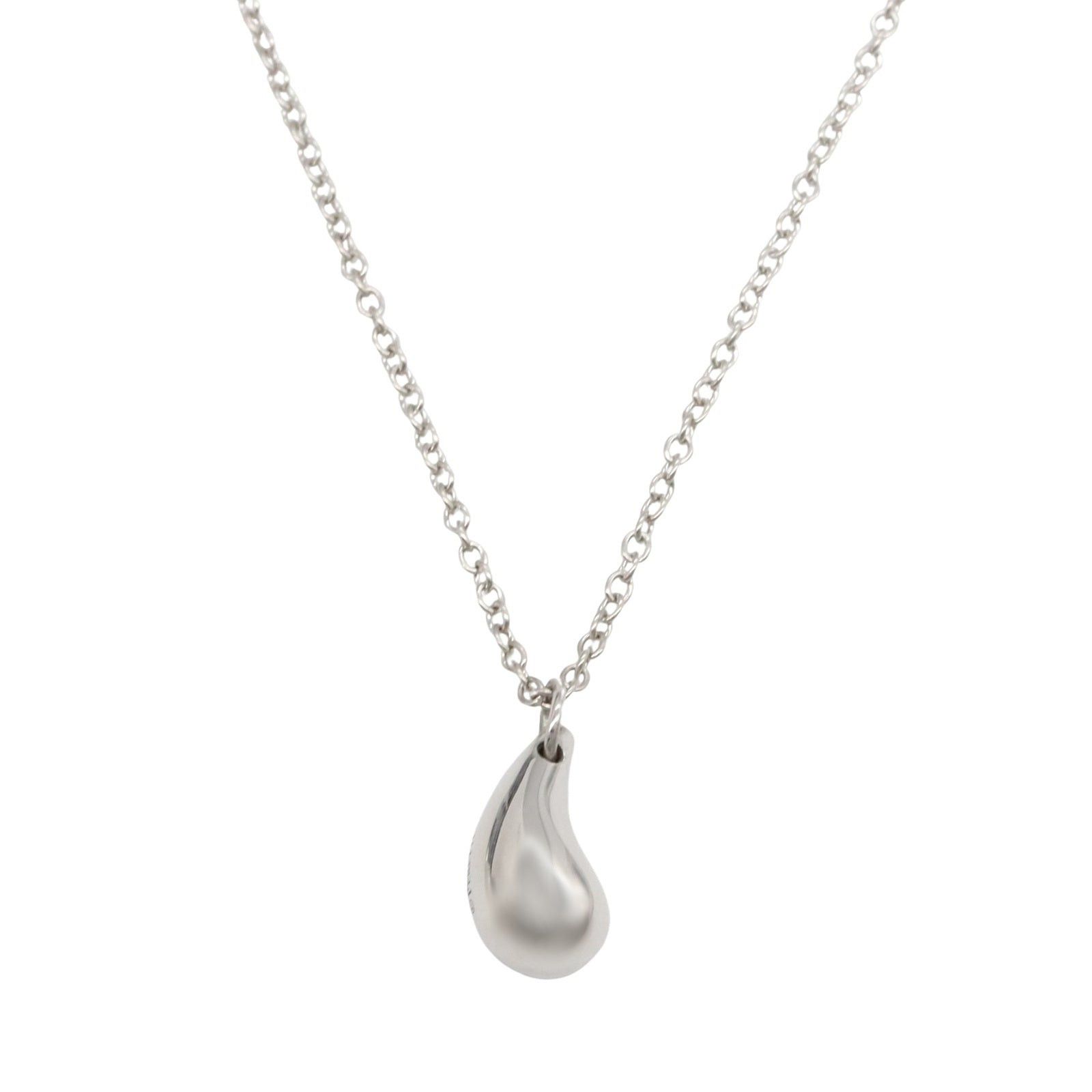 Tiffany & Co. Tiffany Co Teardrop Mini Necklace Pt950 Platinum Silver Size ONE SIZE - 2 Thumbnail