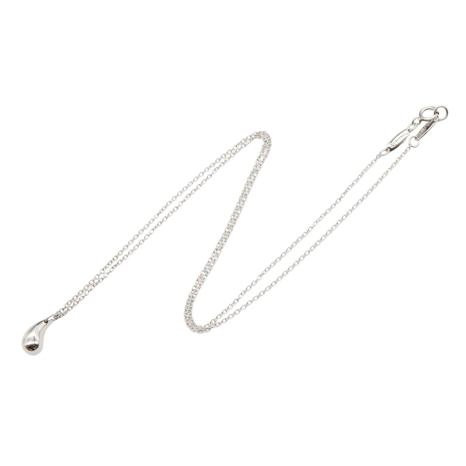 Tiffany & Co. Tiffany Co Teardrop Mini Necklace Pt950 Platinum Silver Size ONE SIZE - 3 Thumbnail