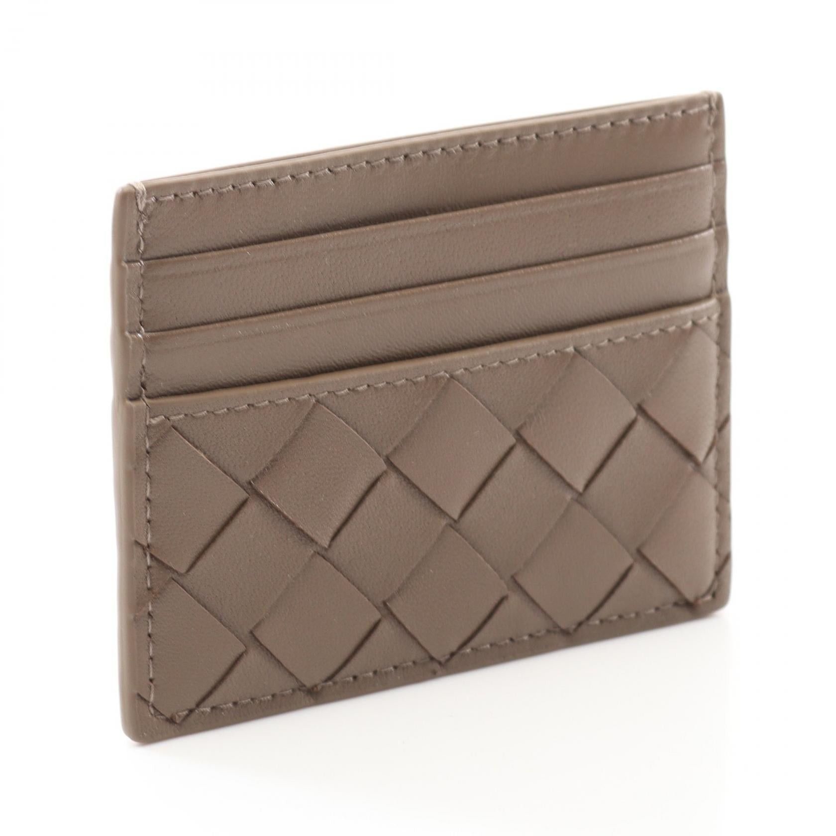 Bottega Veneta Bottega Veneta Intrecciato Card Case Leather Brown Size ONE SIZE - 2 Thumbnail
