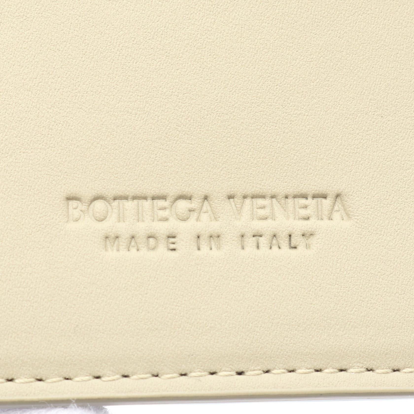 Bottega Veneta Bottega Veneta Intrecciato Card Case Leather Beige Size ONE SIZE - 4 Thumbnail