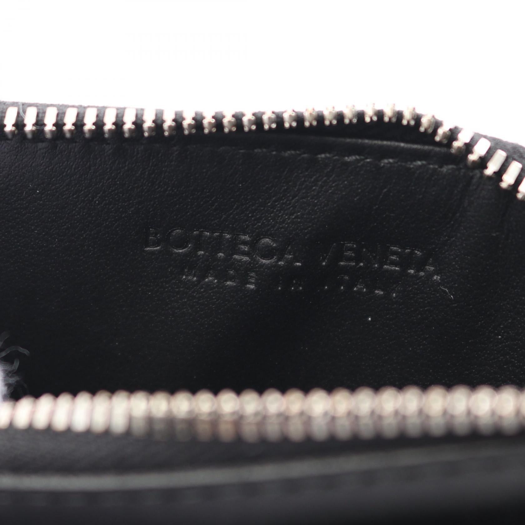 Bottega Veneta Bottega Veneta Intrecciato Coin Purse Leather Black Size ONE SIZE - 4 Thumbnail