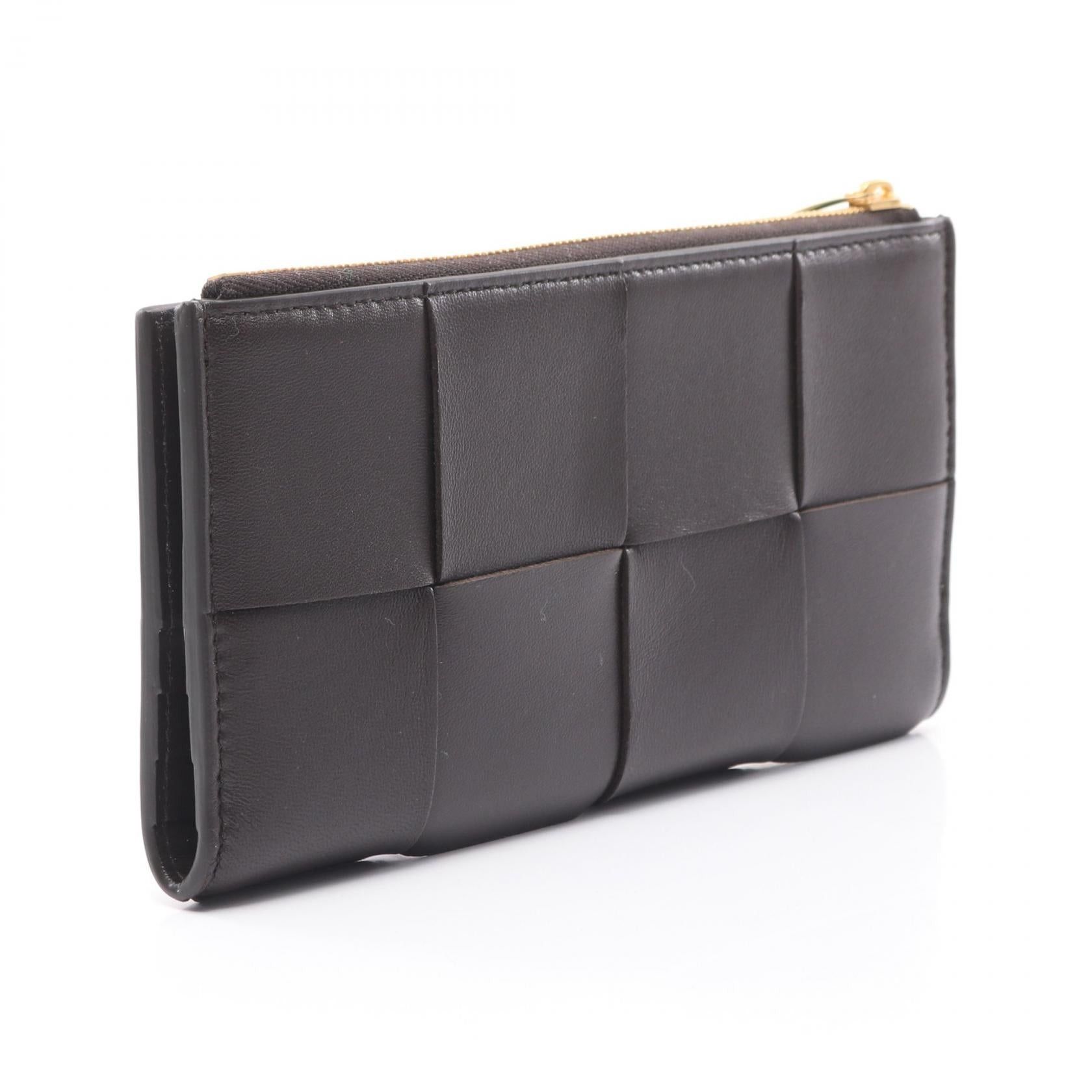 Bottega Veneta Bottega Veneta Intrecciato Bi-Fold Long Wallet Leather Brown Size ONE SIZE - 2 Thumbnail