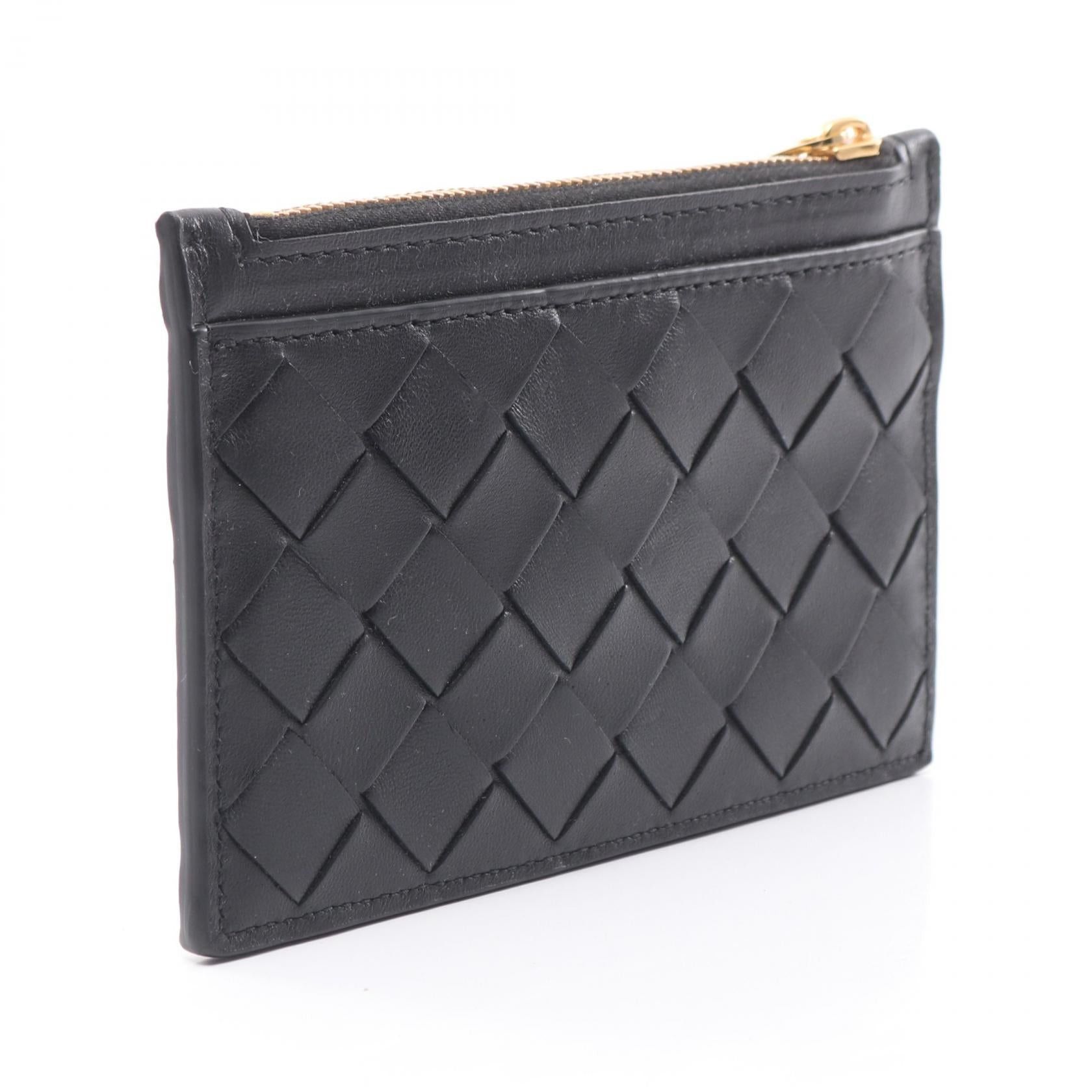 Bottega Veneta Bottega Veneta Intrecciato Coin Purse Leather Black Size ONE SIZE - 2 Thumbnail