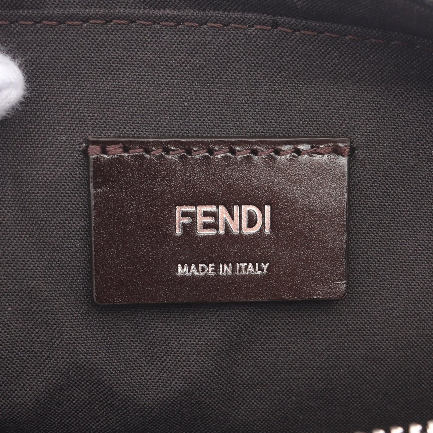 Fendi Fendi Diagonal Camera Case Zucca Shoulder Bag Coated Canvas Leather Navy Size ONE SIZE - 4 Thumbnail