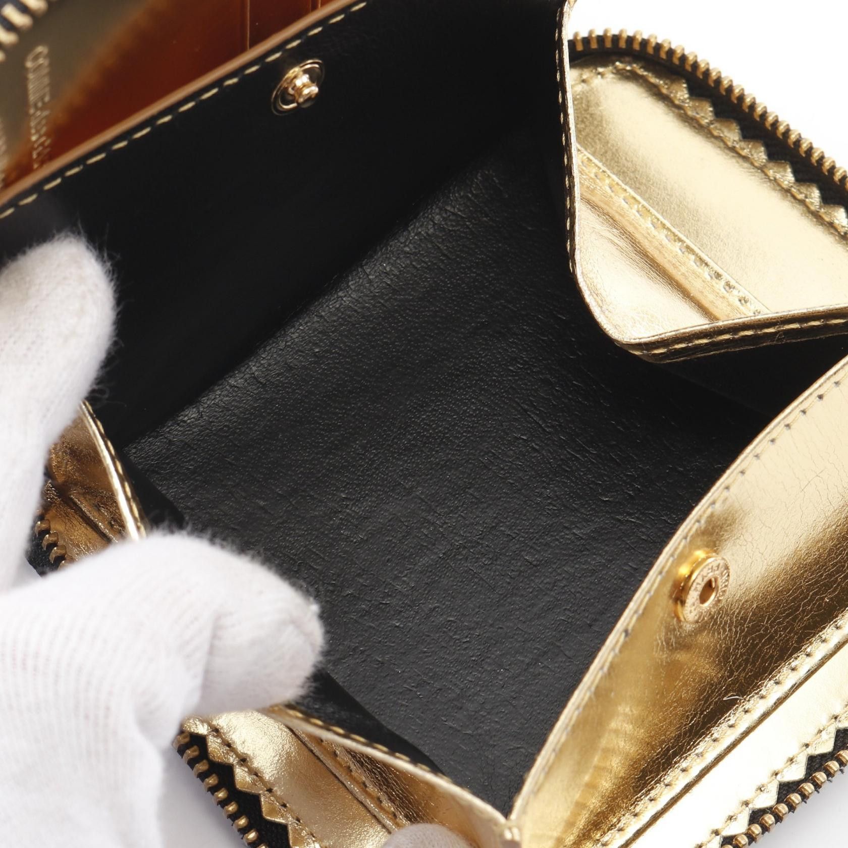 Comme des Garcons Comme Des Garcons Mirror Inside Round Zipper Wallet Leather Black Size ONE SIZE - 5 Thumbnail