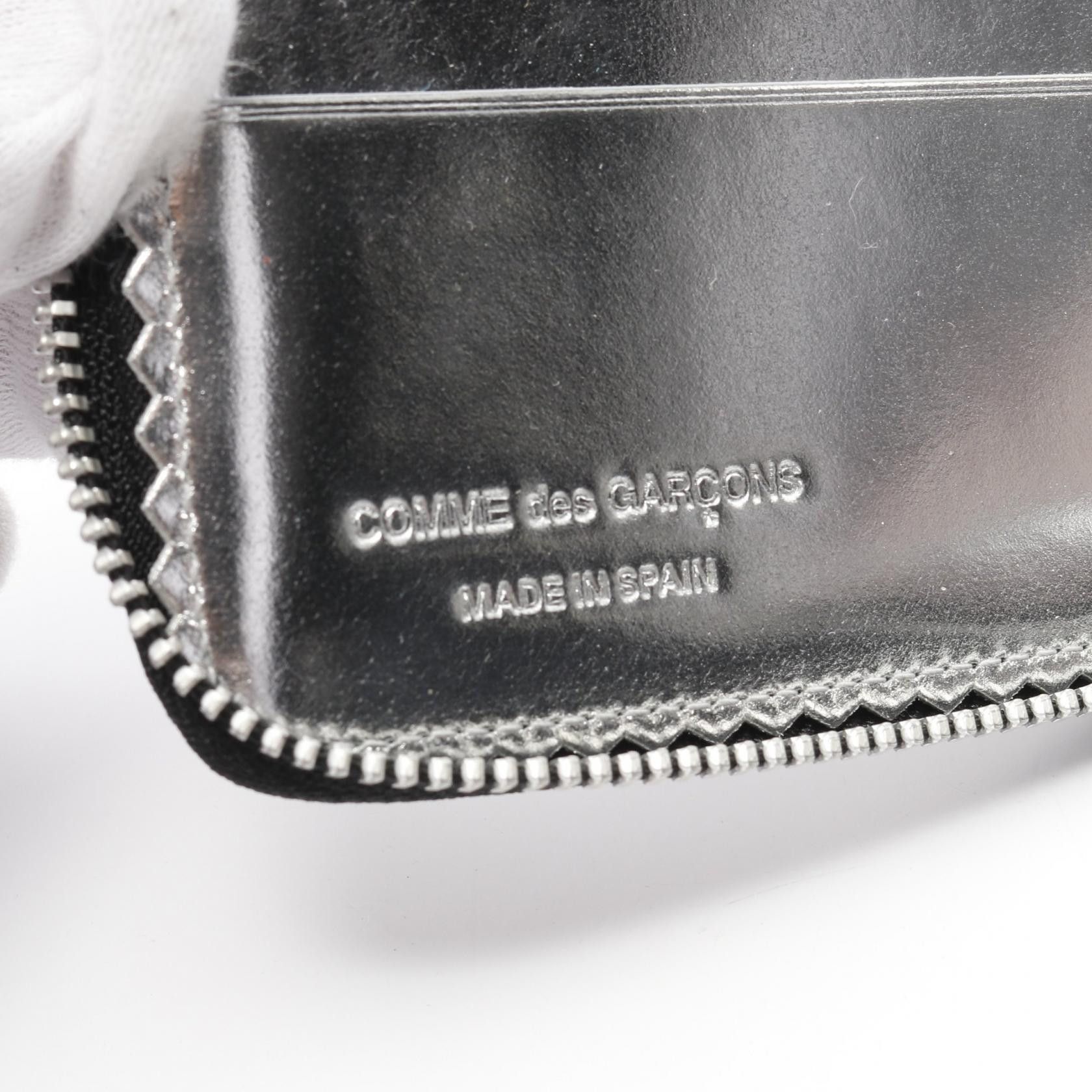 Comme des Garcons Comme Des Garcons Mirror Inside Round Zipper Wallet Leather Black Size ONE SIZE - 4 Thumbnail