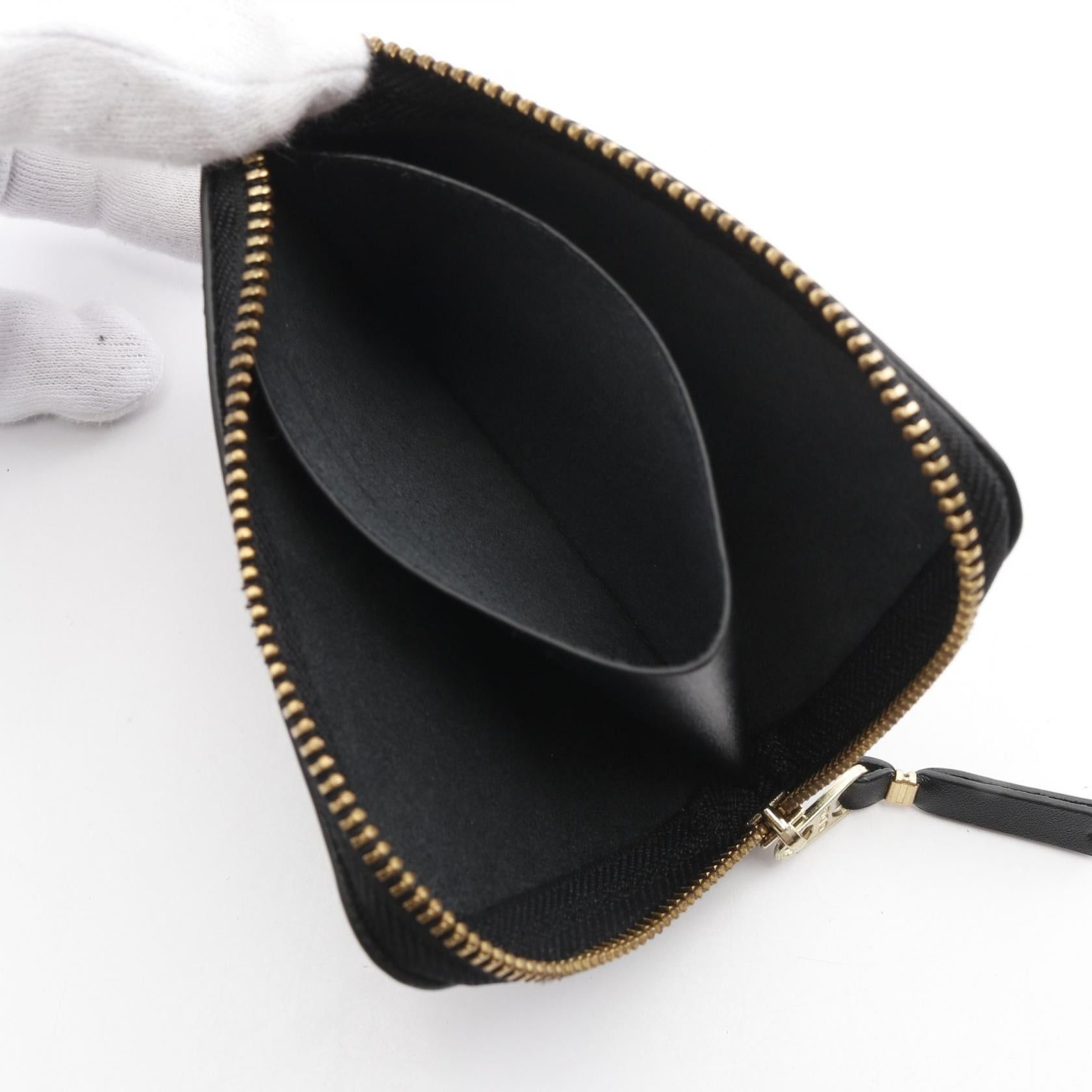Comme des Garcons Comme Des Garcons Classic Plain Coin Purse Leather Black Size ONE SIZE - 5 Thumbnail