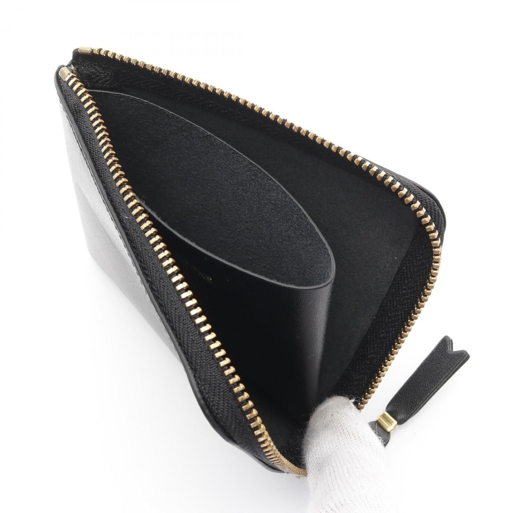 Comme des Garcons Comme Des Garcons Classic Plain Coin Purse Leather Black Size ONE SIZE - 3 Thumbnail