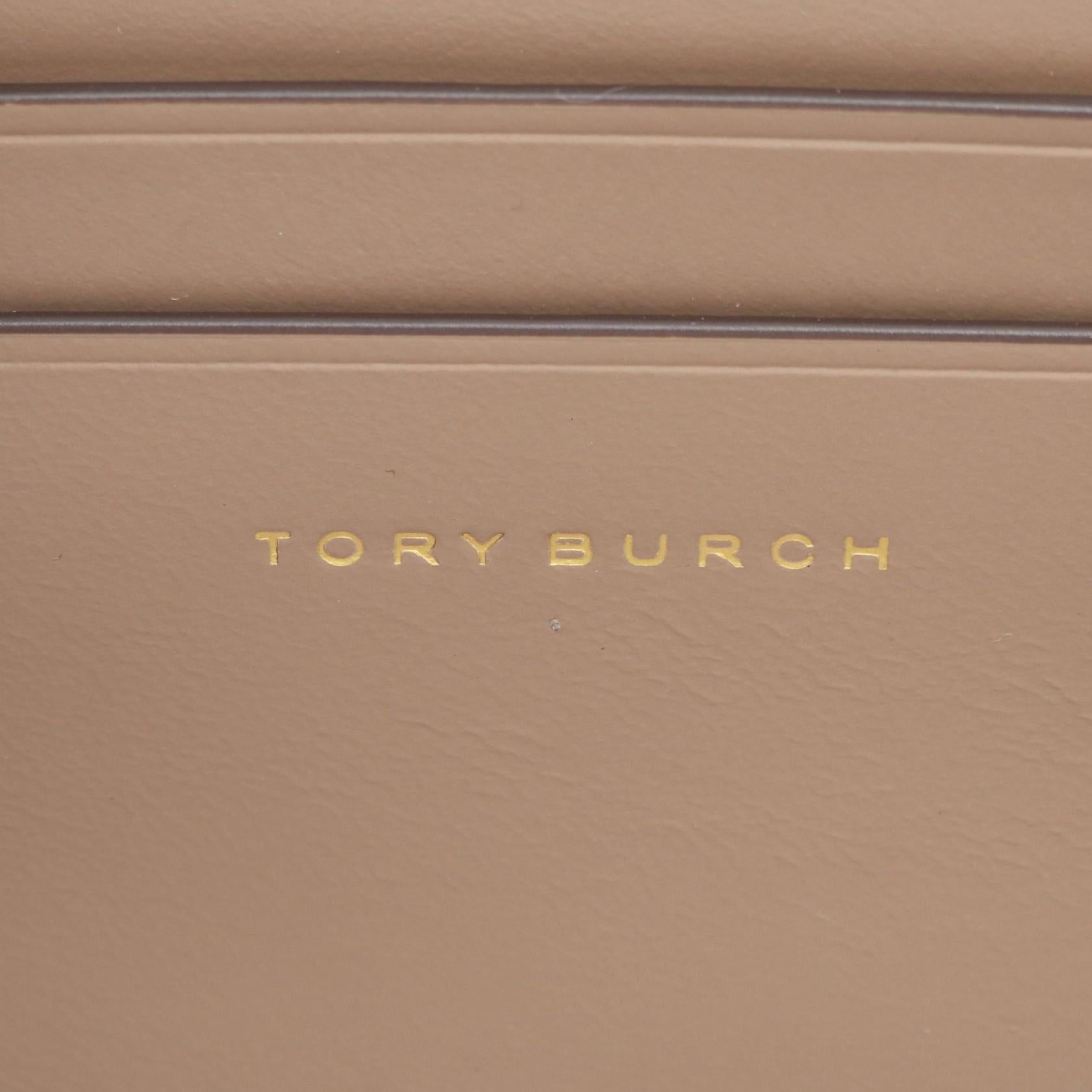 Tory Burch Tory Burch Kira Diamond Shoulder Bag Leather Beige Size ONE SIZE - 4 Thumbnail
