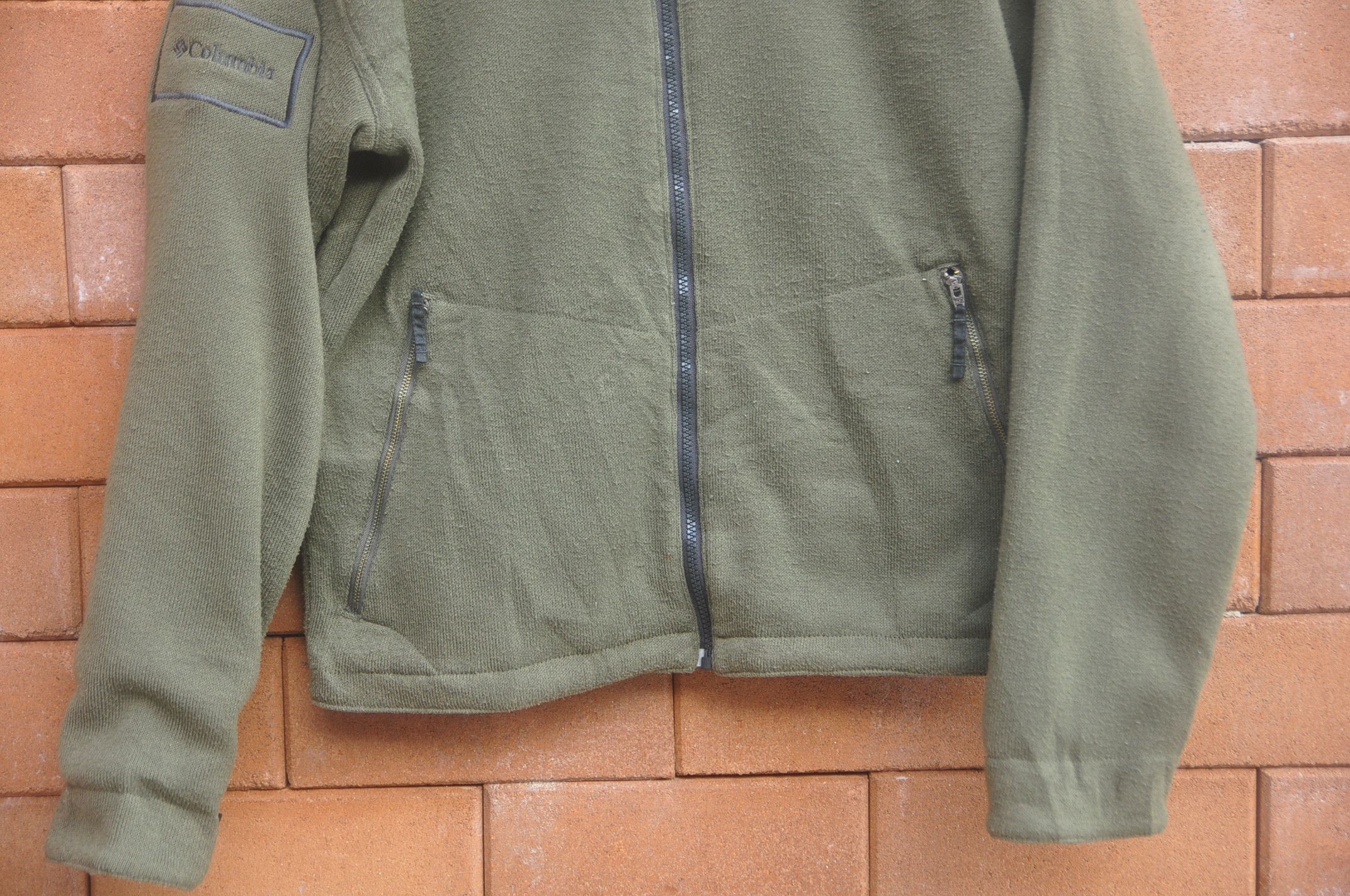 Columbia Columbia Fleece Green Army Colour Sweater Jacket Size US XL / EU 56 / 4 - 3 Thumbnail