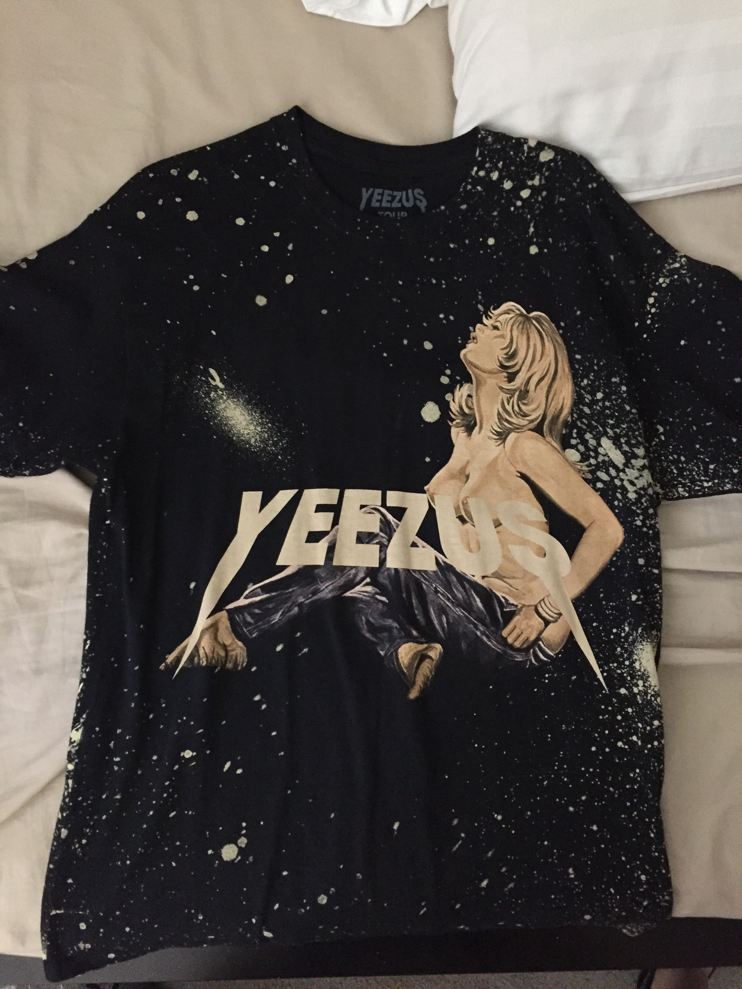 Kanye West Yeezus Tour Splatter Girl Shirt | Grailed