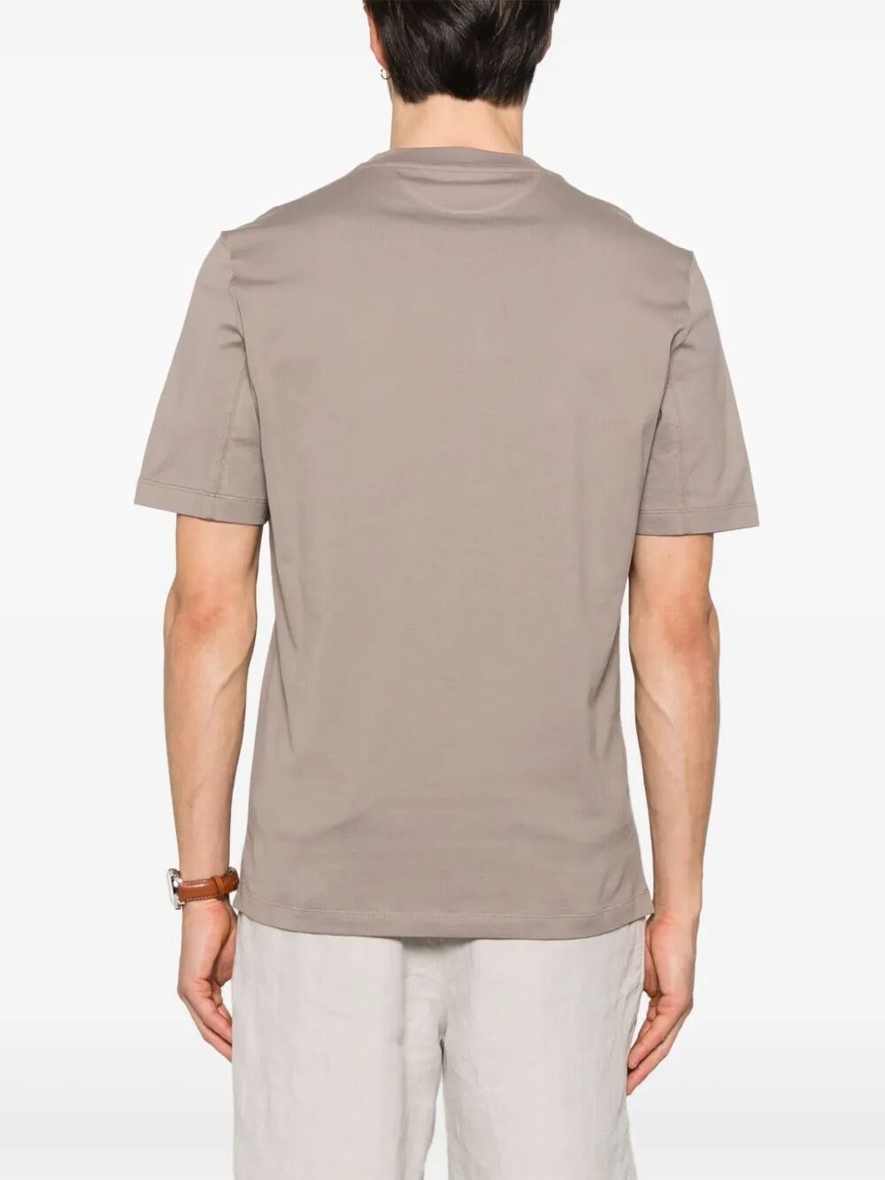 Brunello Cucinelli Cotton Jersey Crew-Neck T-Shirt Size US XL / EU 56 / 4 - 4 Thumbnail