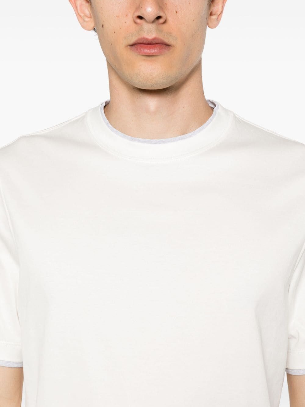 Brunello Cucinelli T-Shirt With Faux-Layering Size US XXL / EU 58 / 5 - 3 Thumbnail